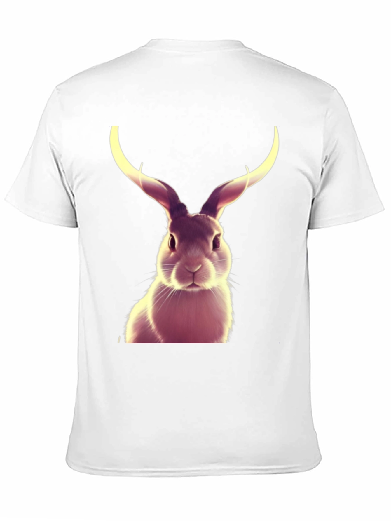 Rabbit with Antlers Graphic T-Shirt