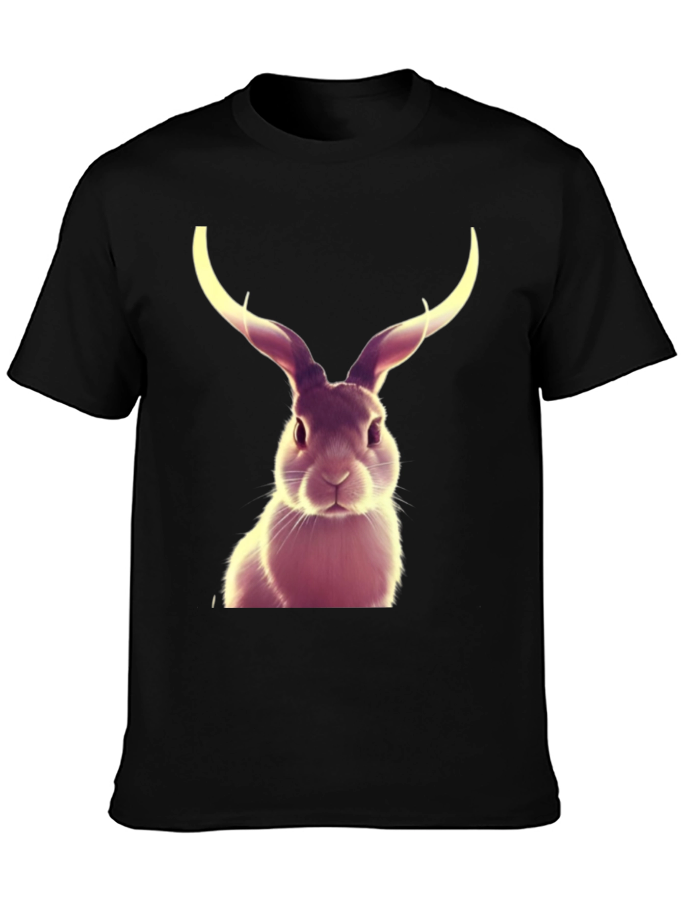 Rabbit with Antlers Graphic T-Shirt