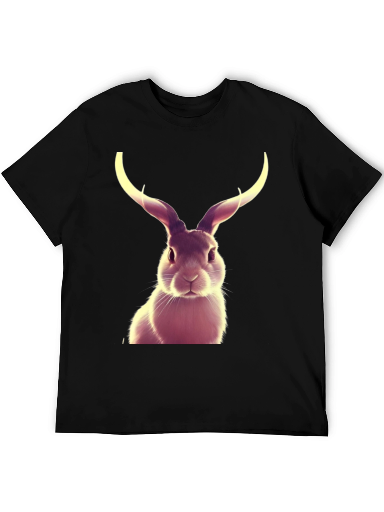 Rabbit with Antlers Graphic T-Shirt