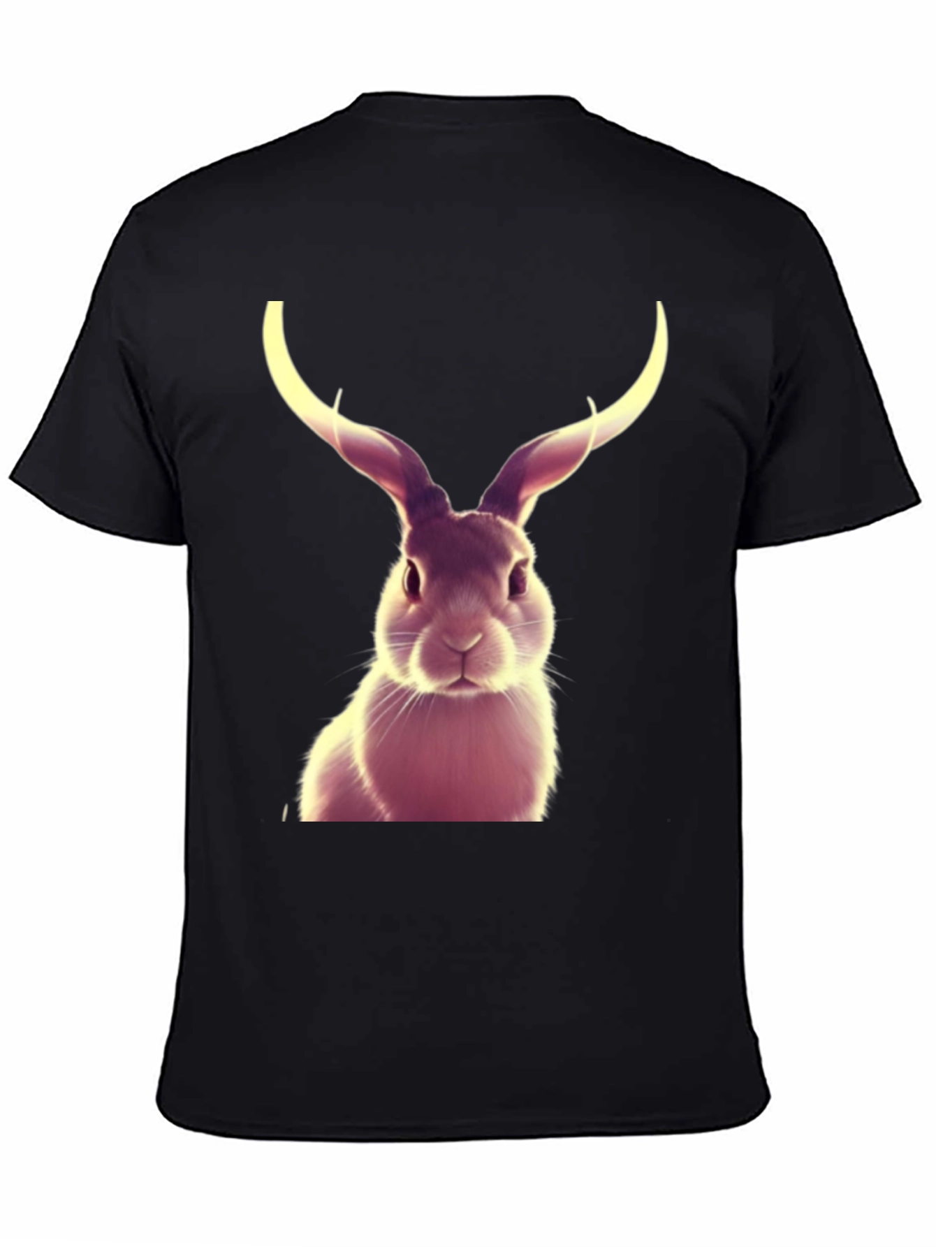Rabbit with Antlers Graphic T-Shirt