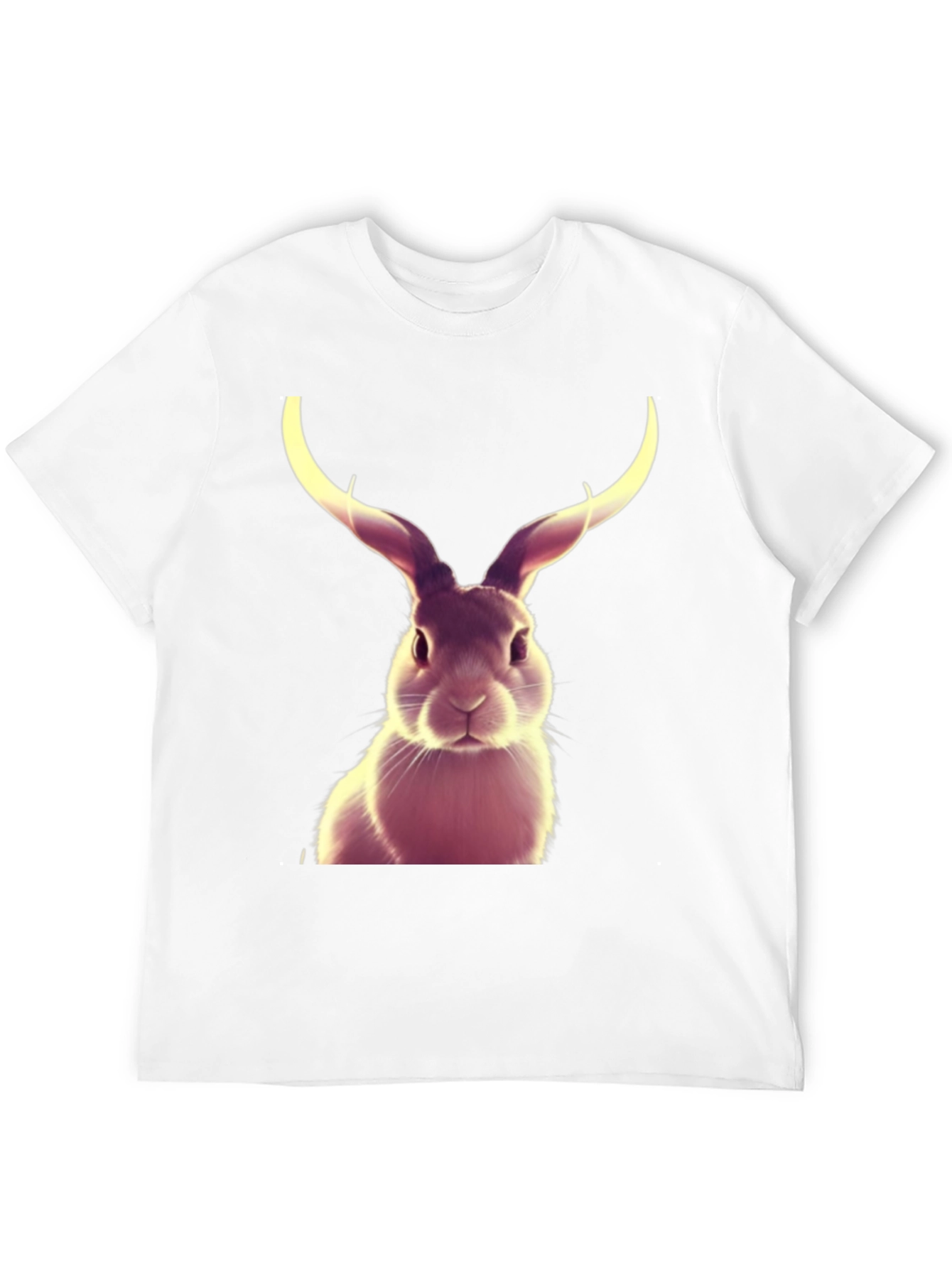 Rabbit with Antlers Graphic T-Shirt