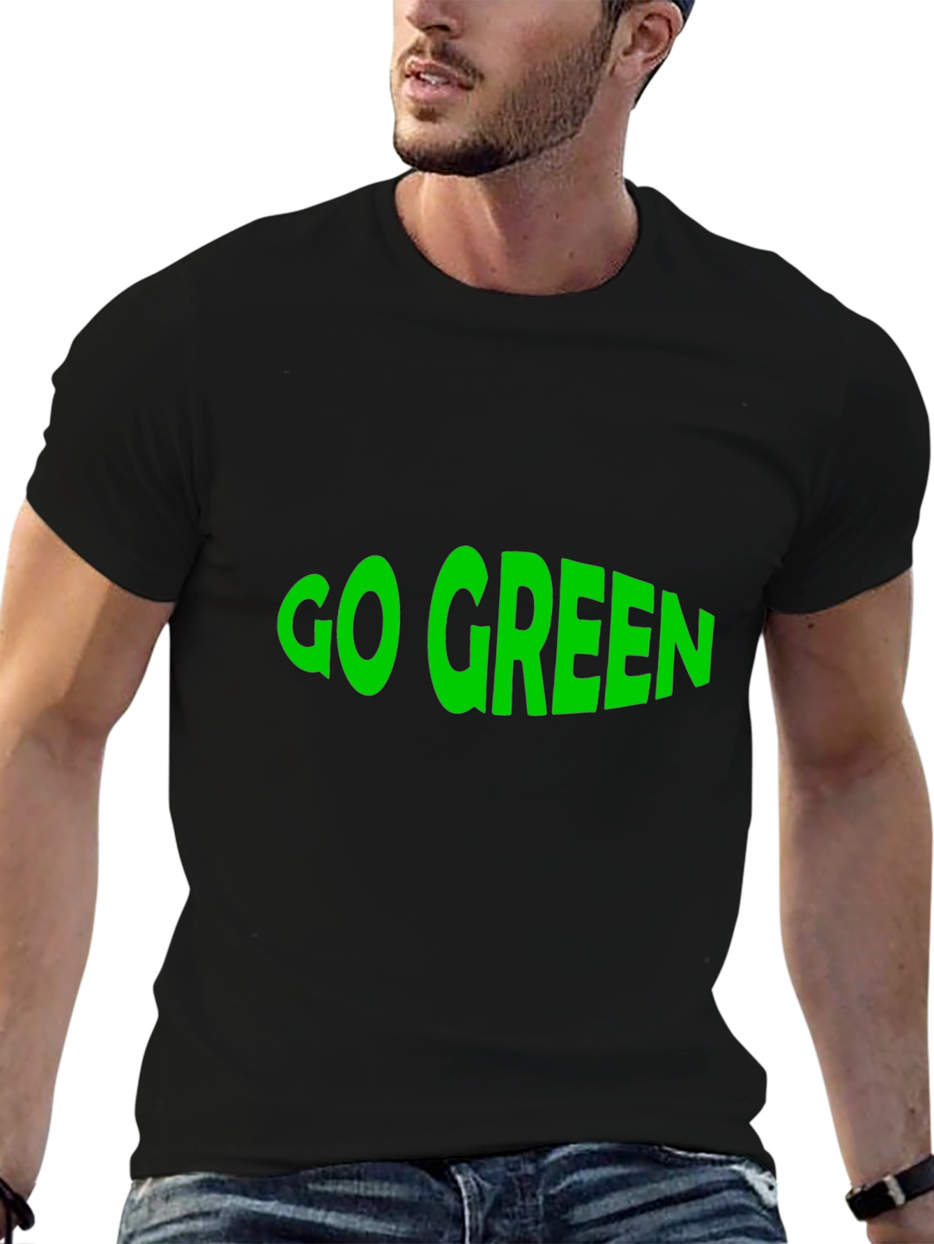 Go Green T-Shirt - Eco-Friendly Statement Tee