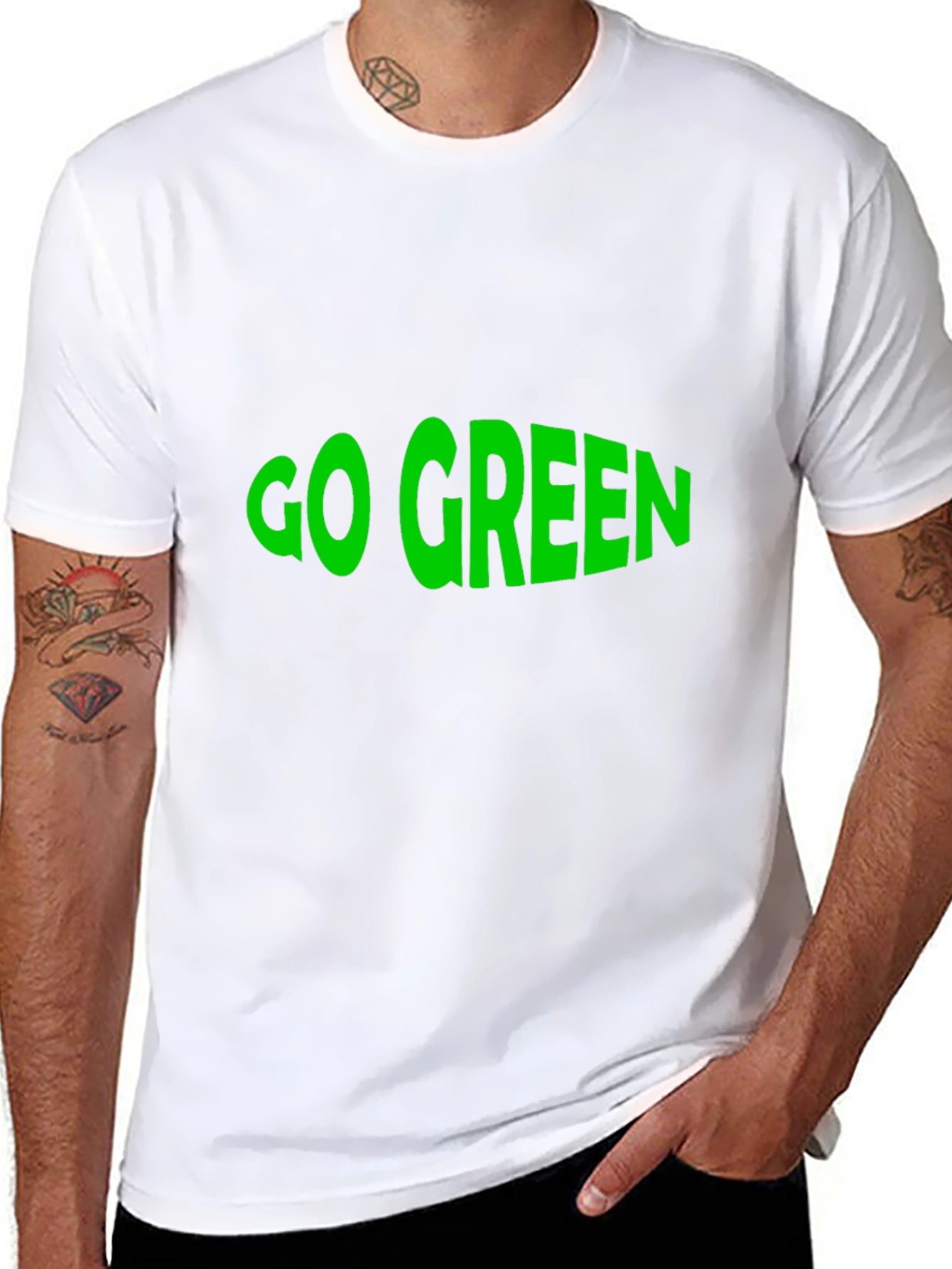Go Green T-Shirt - Eco-Friendly Statement Tee