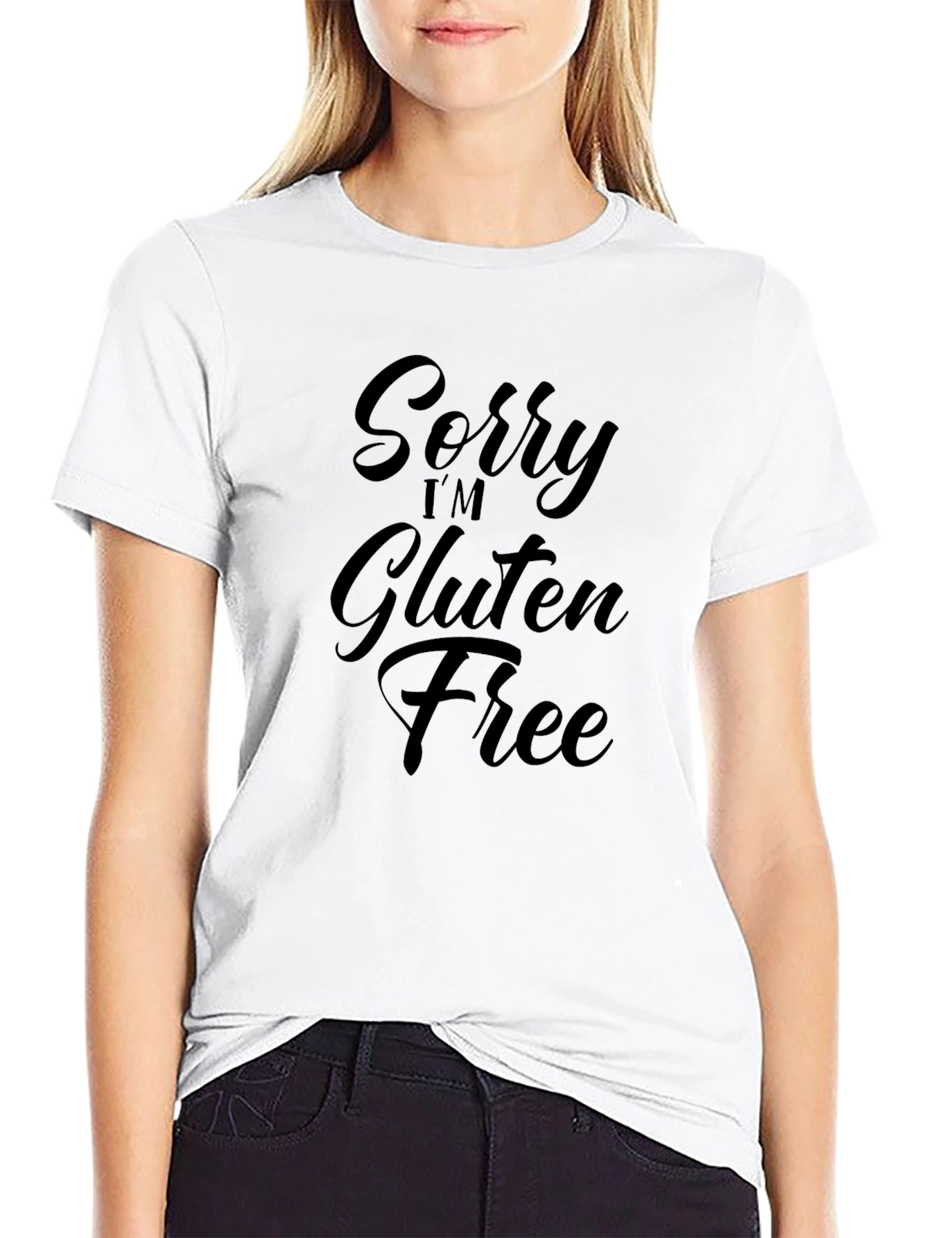 Sorry Im Gluten Free Black T-Shirt