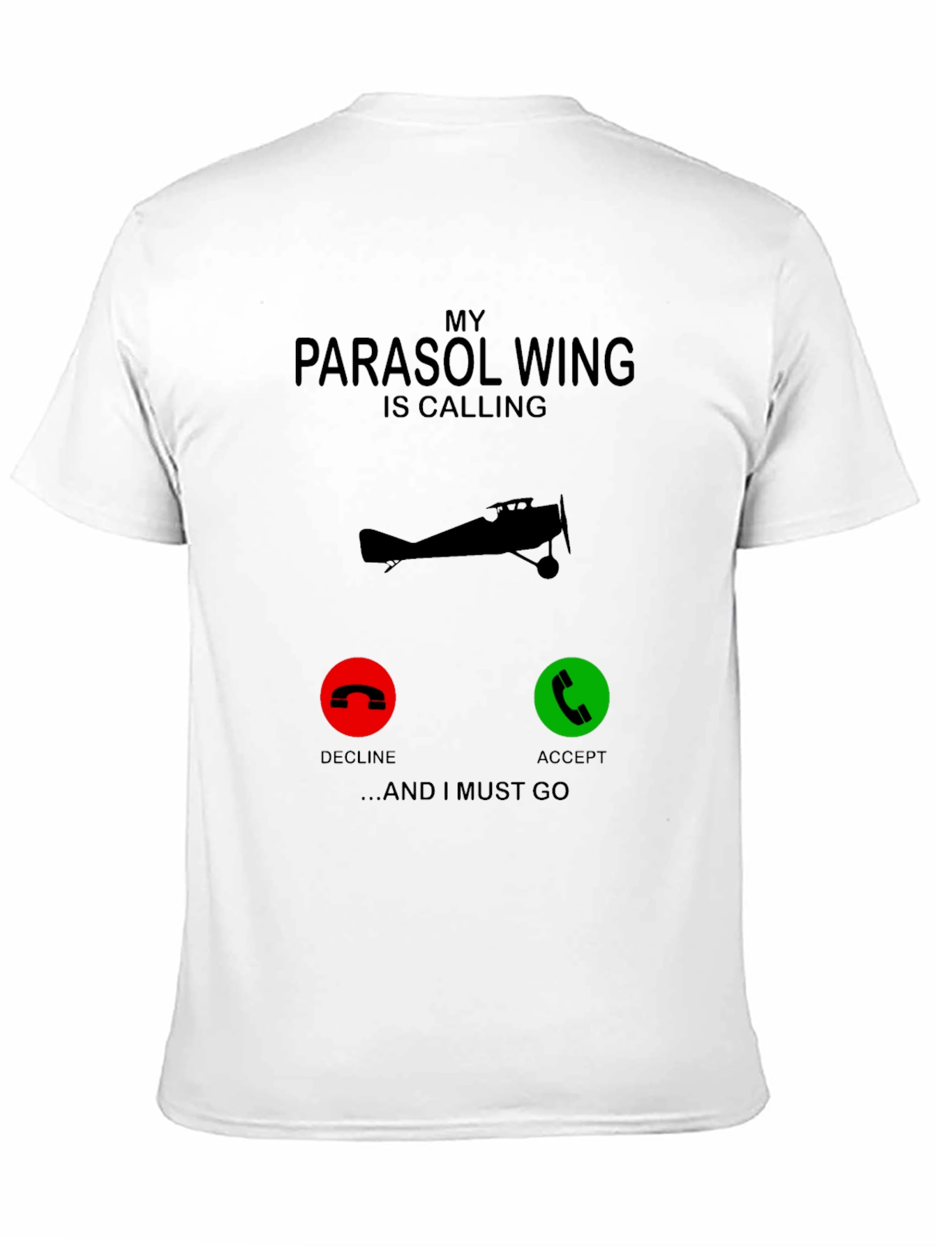 Parosol Wing Calling Black Graphic Tee