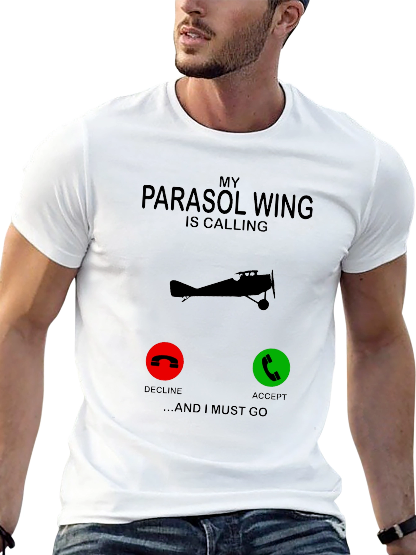 Parosol Wing Calling Black Graphic Tee