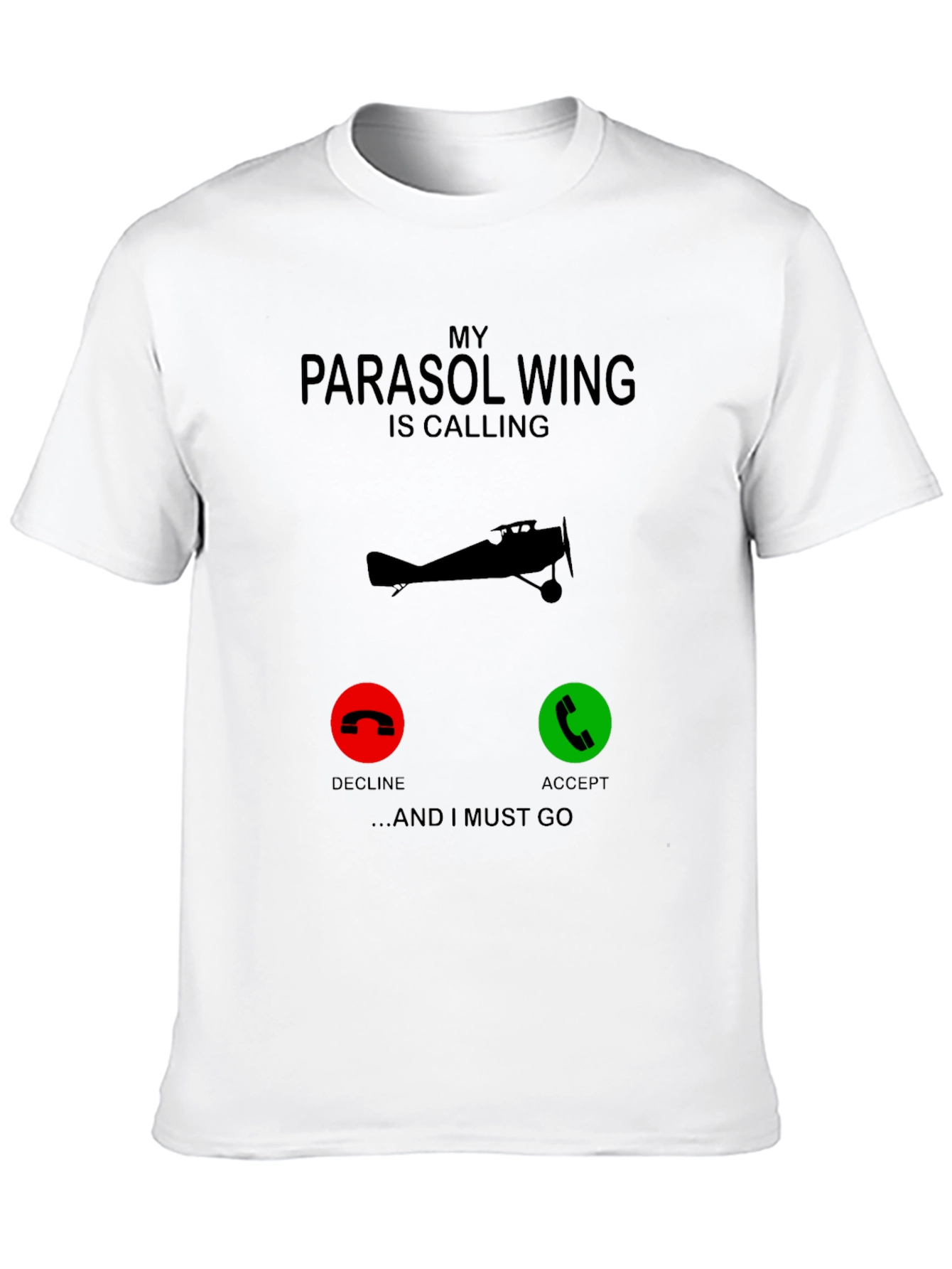 Parosol Wing Calling Black Graphic Tee