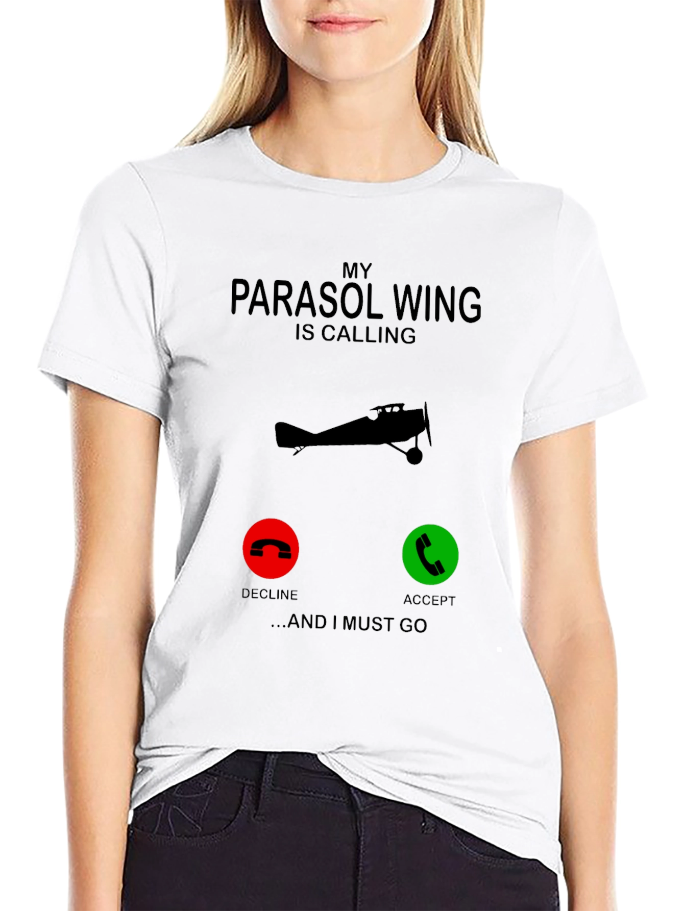 Parosol Wing Calling Black Graphic Tee