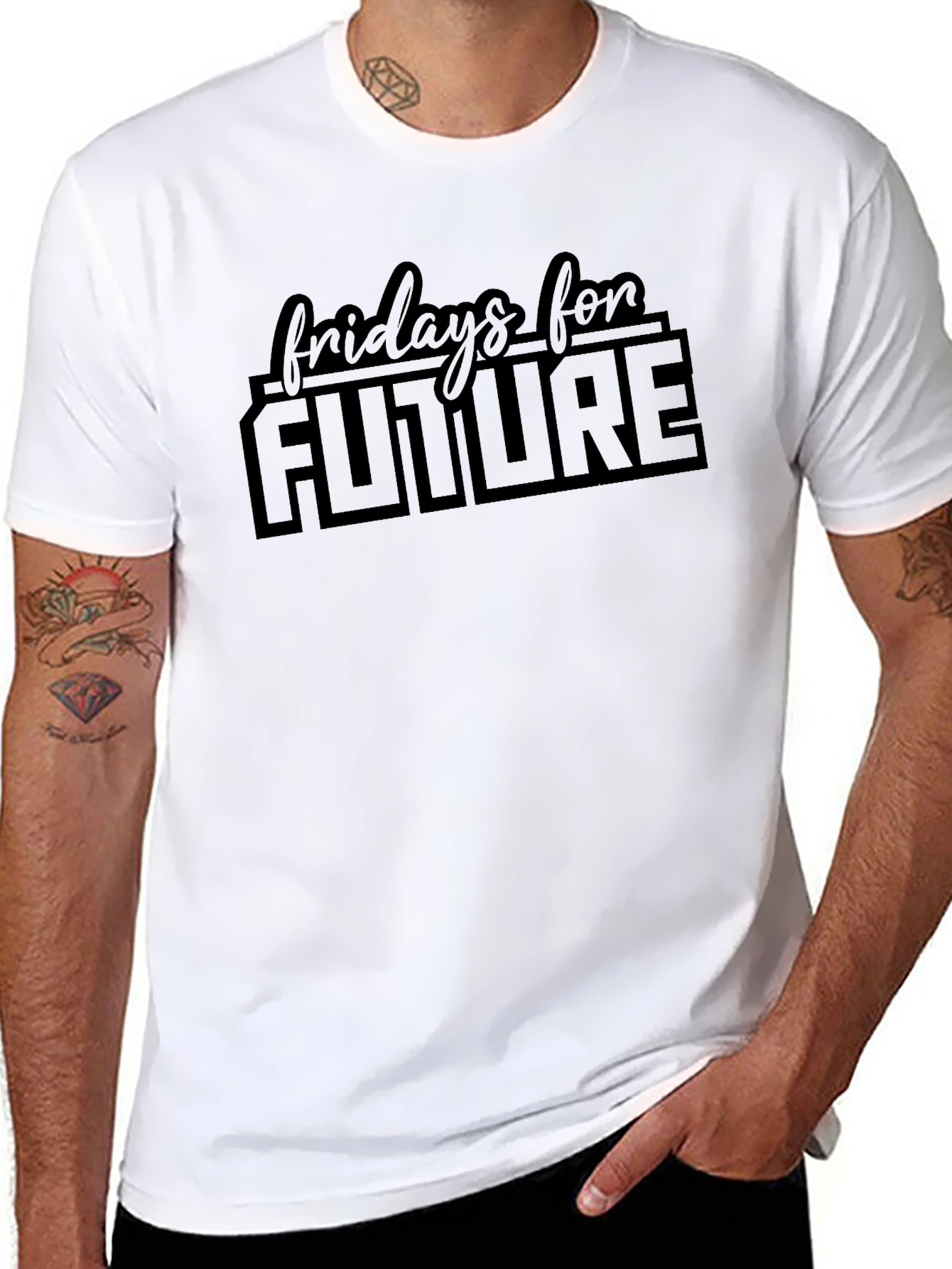 Fridays for Future Black T-Shirt