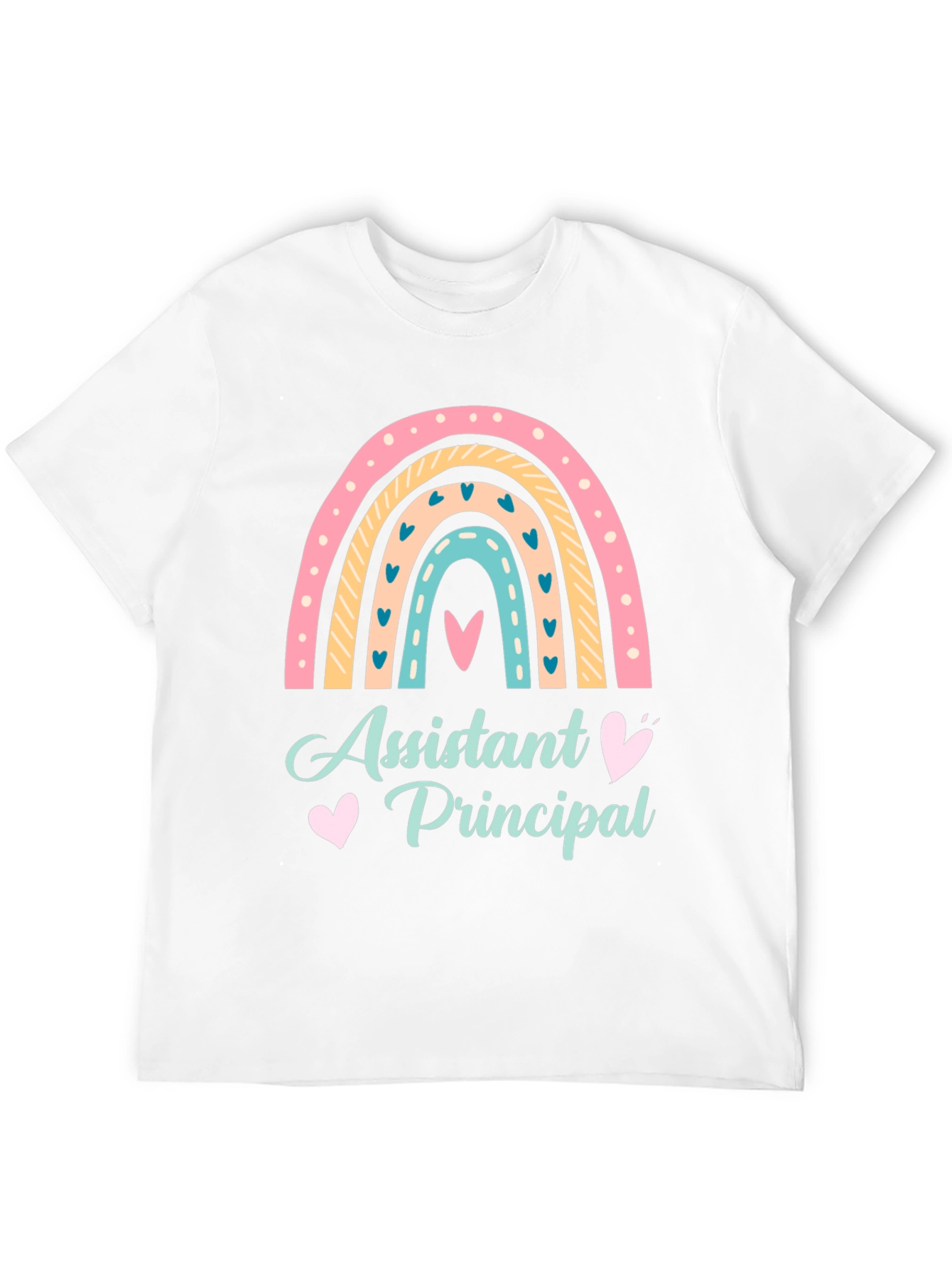 Assistant Principal Rainbow Graphic T-Shirt
