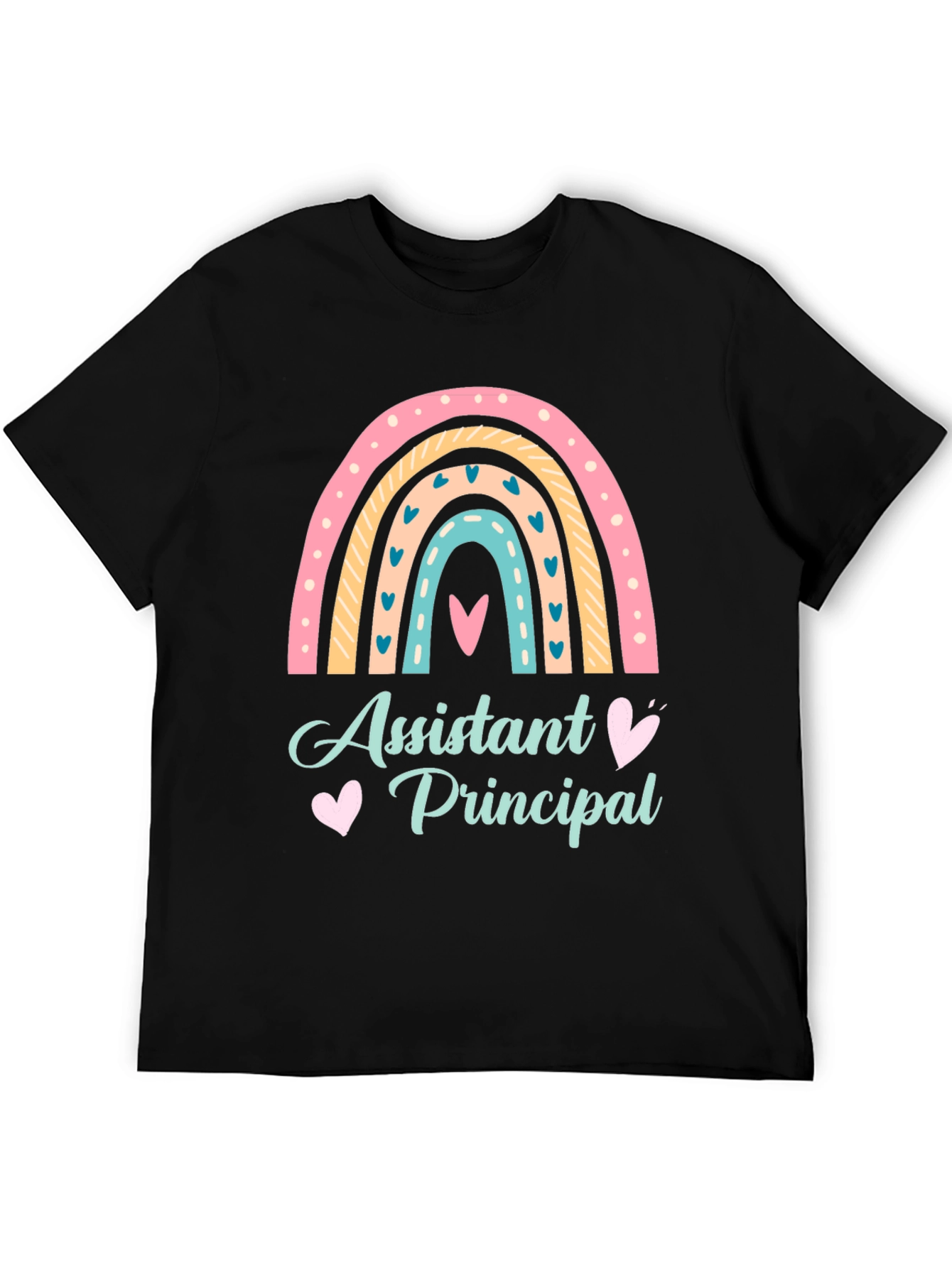 Assistant Principal Rainbow Graphic T-Shirt