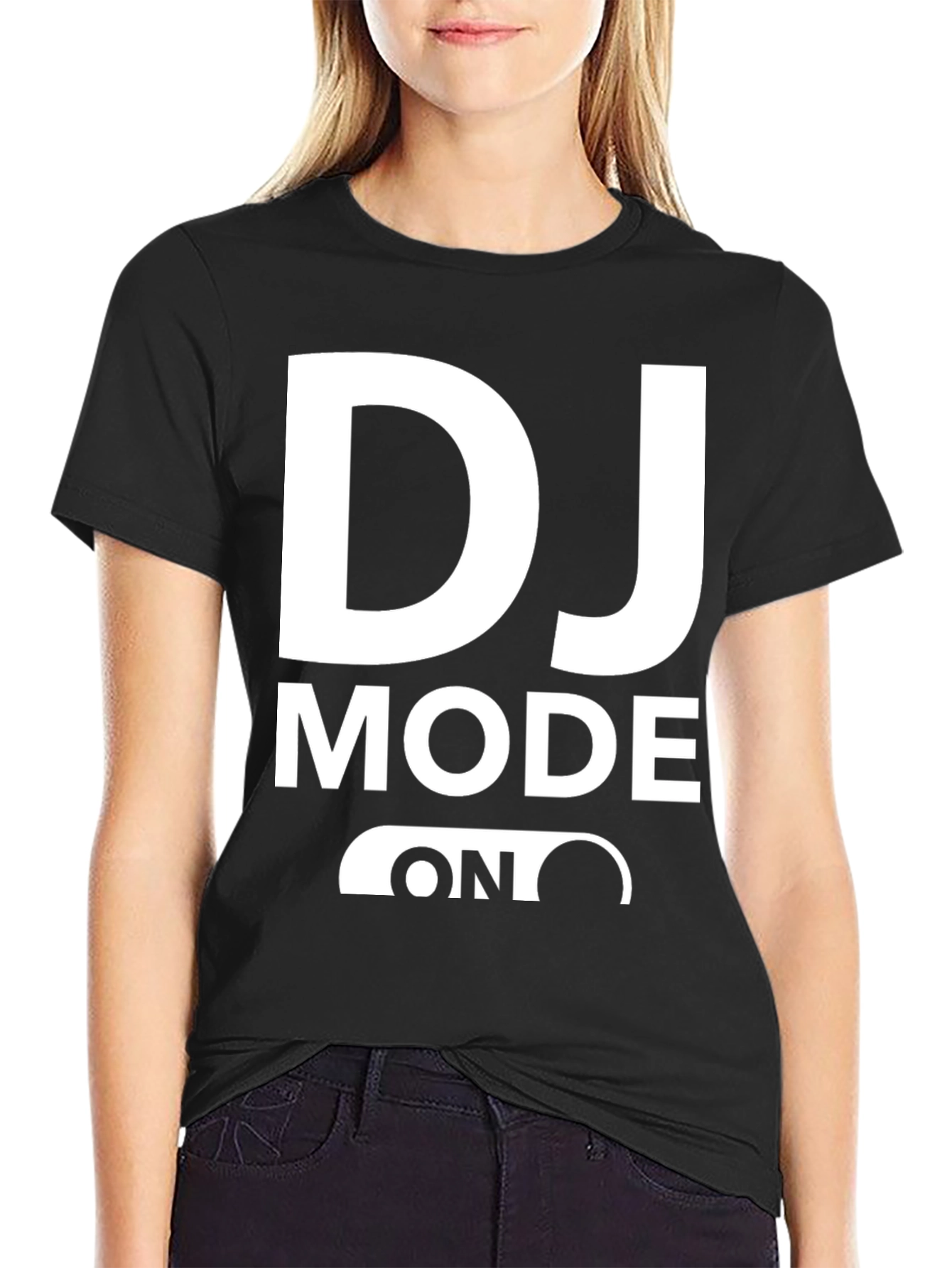 DJ Mode On Black T-Shirt