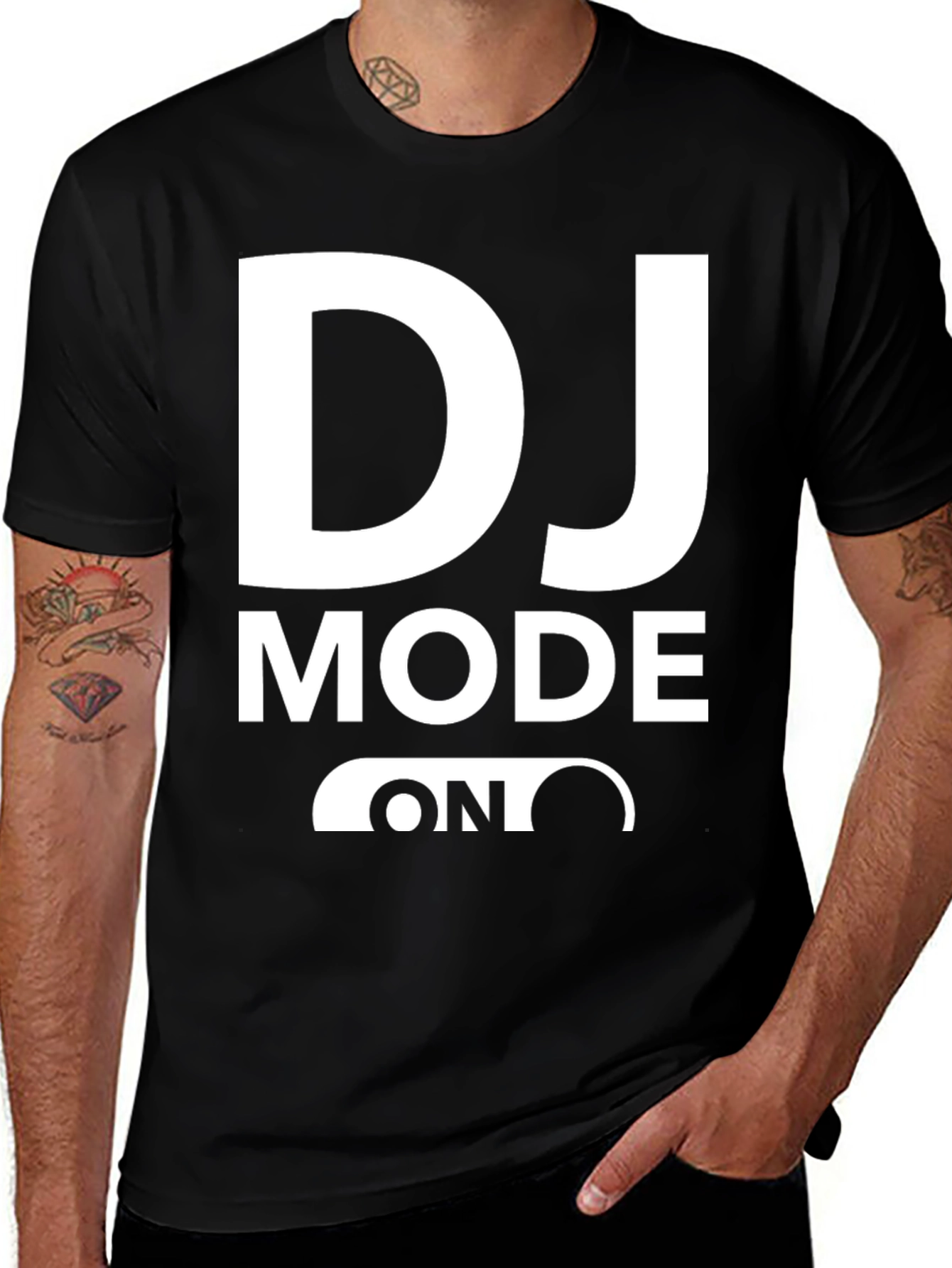 DJ Mode On Black T-Shirt