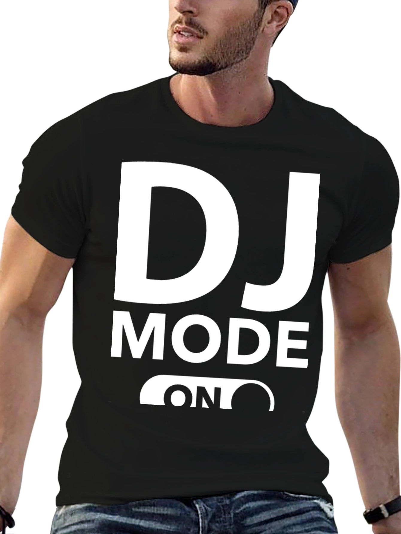 DJ Mode On Black T-Shirt
