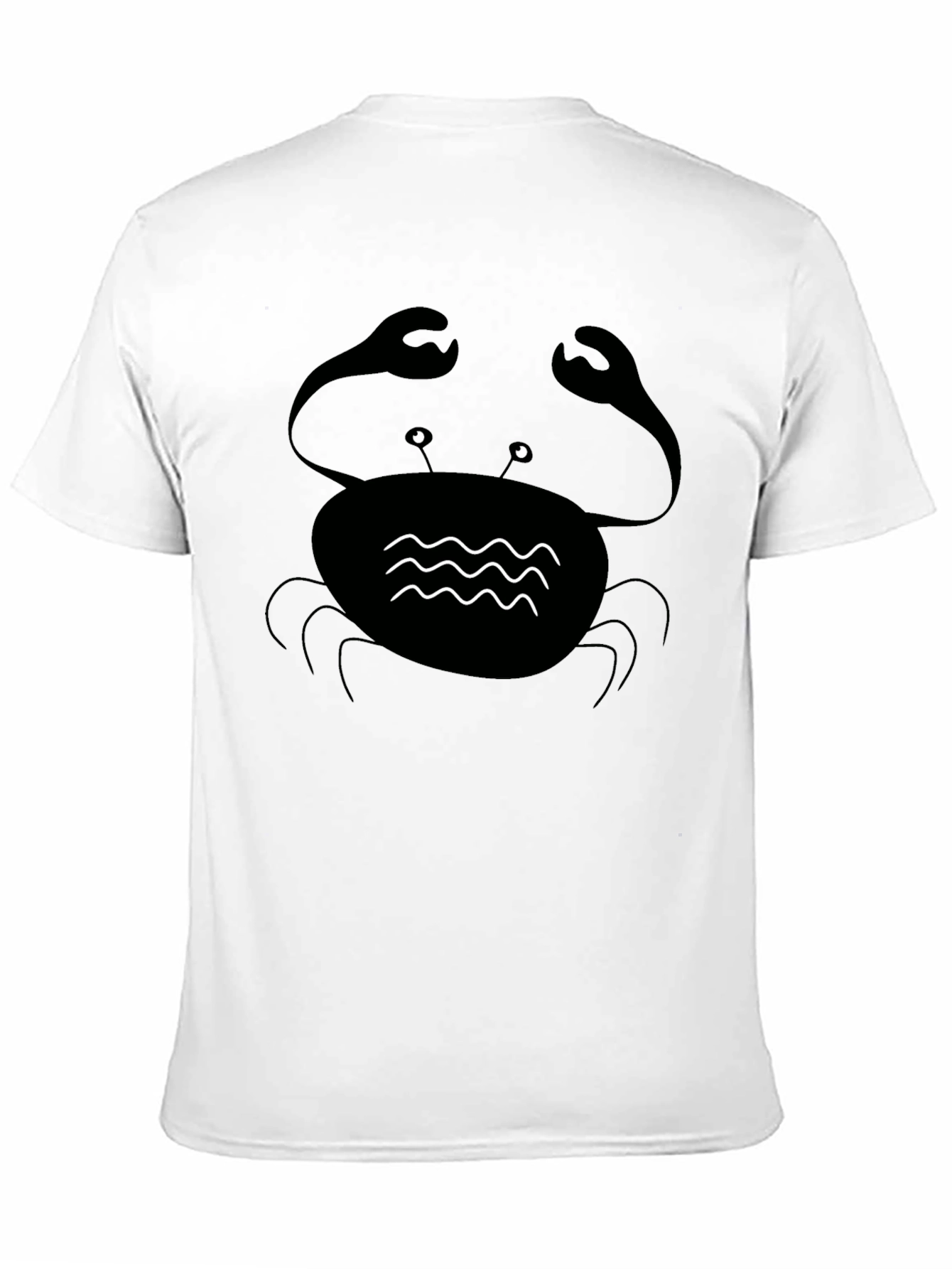 Black Crab Graphic Tee - Coastal Style Comfort