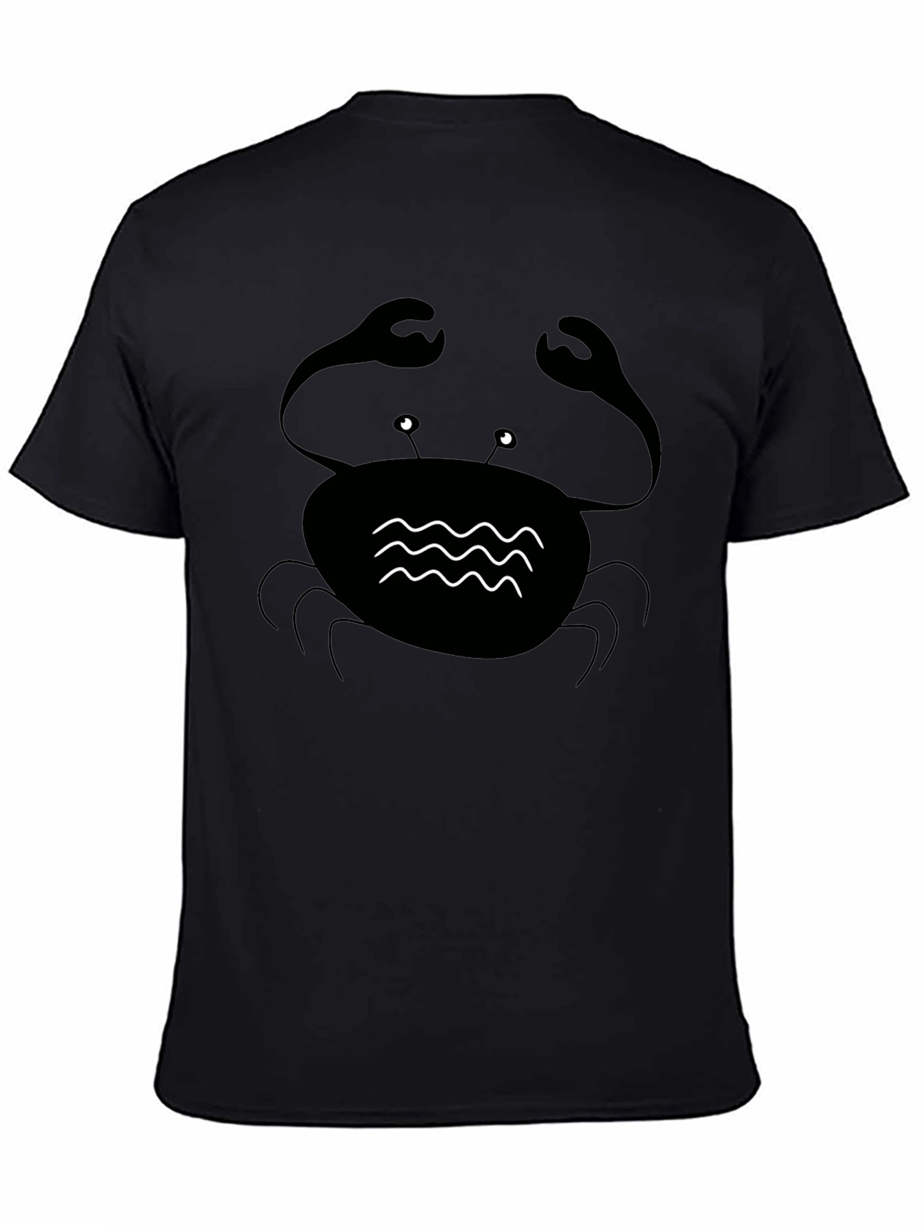 Black Crab Graphic Tee - Coastal Style Comfort
