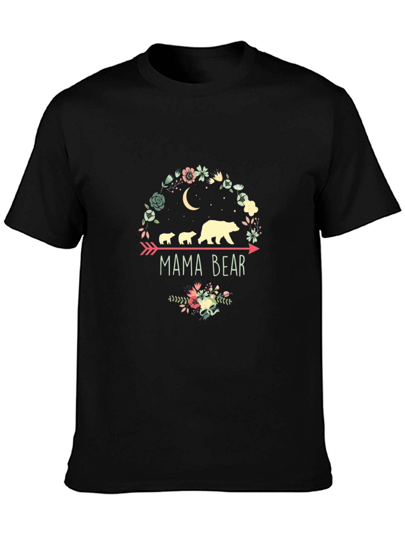 Mama Bear Graphic Tee - Cute Family Bear Shirt