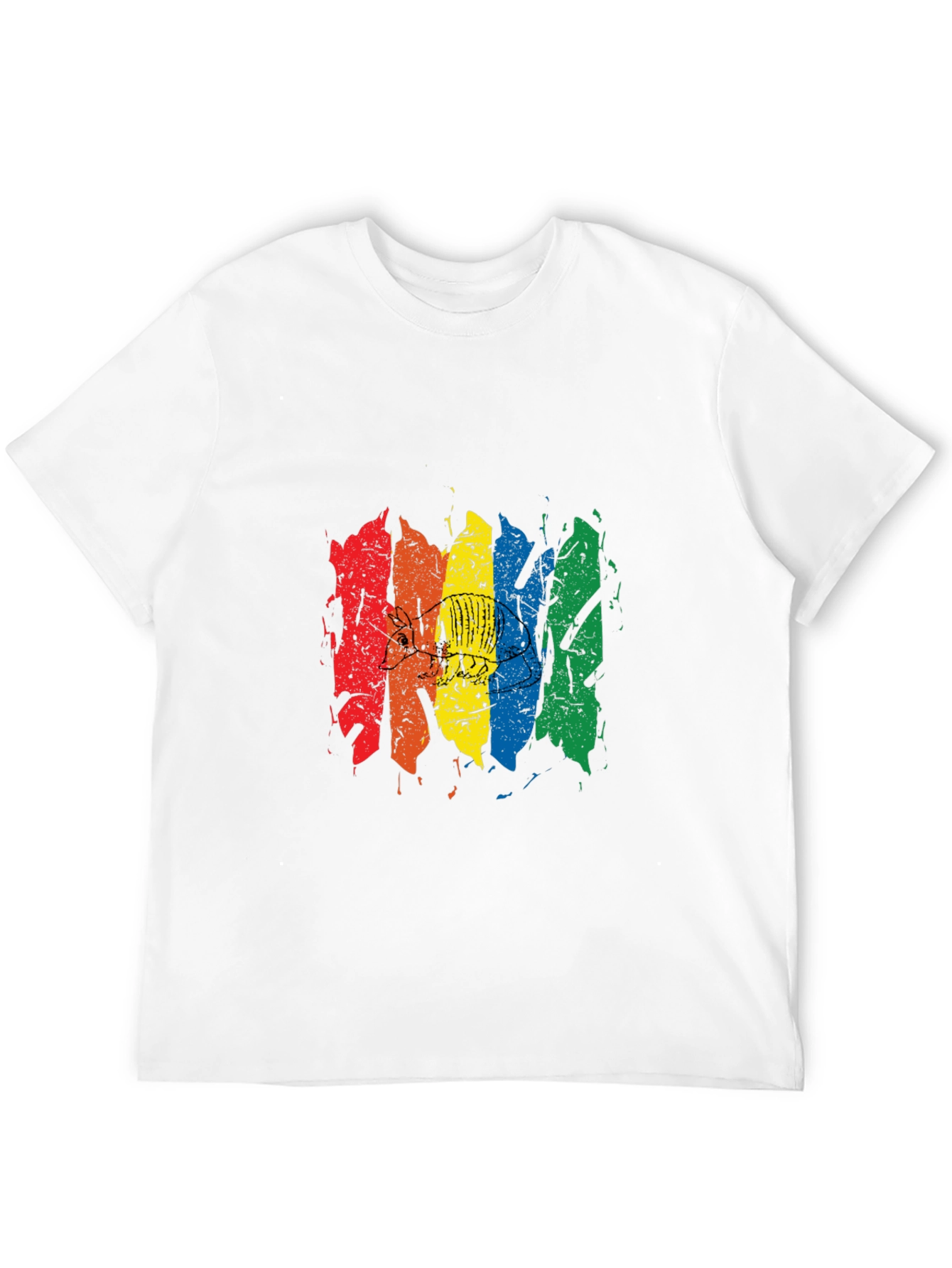 Rainbow Disc Golf Graphic Tee - Black