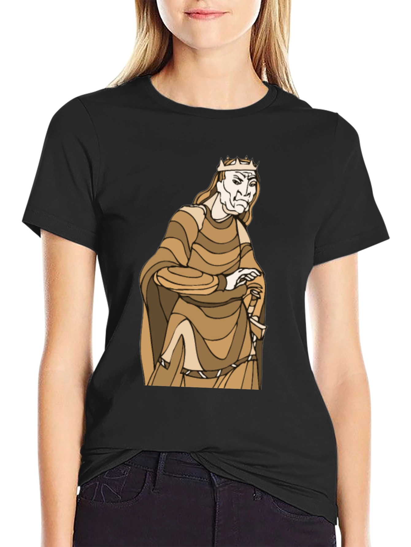 King Graphic Black T-Shirt