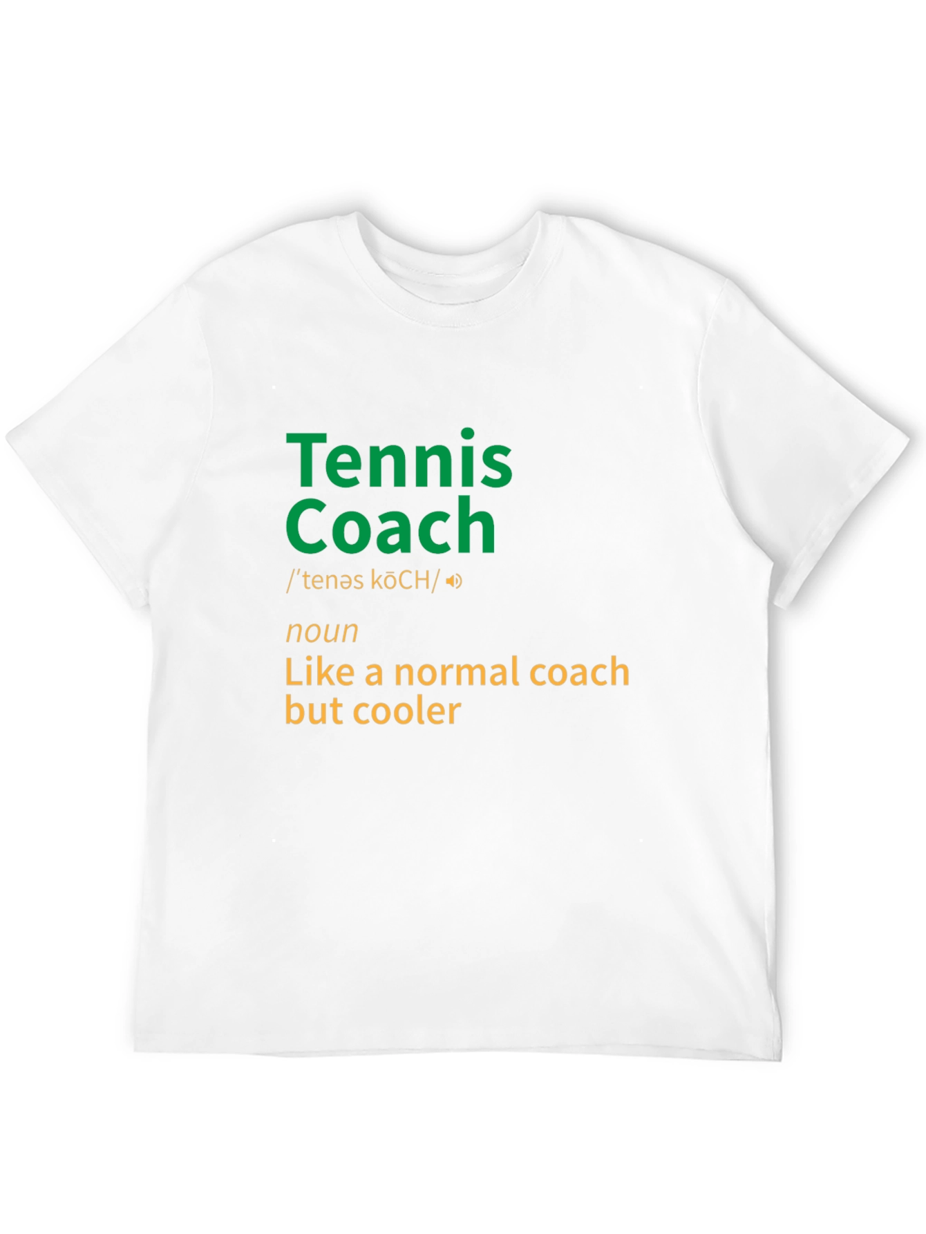 Tennis Coach Definition Graphic Tee - Cool & Comfy