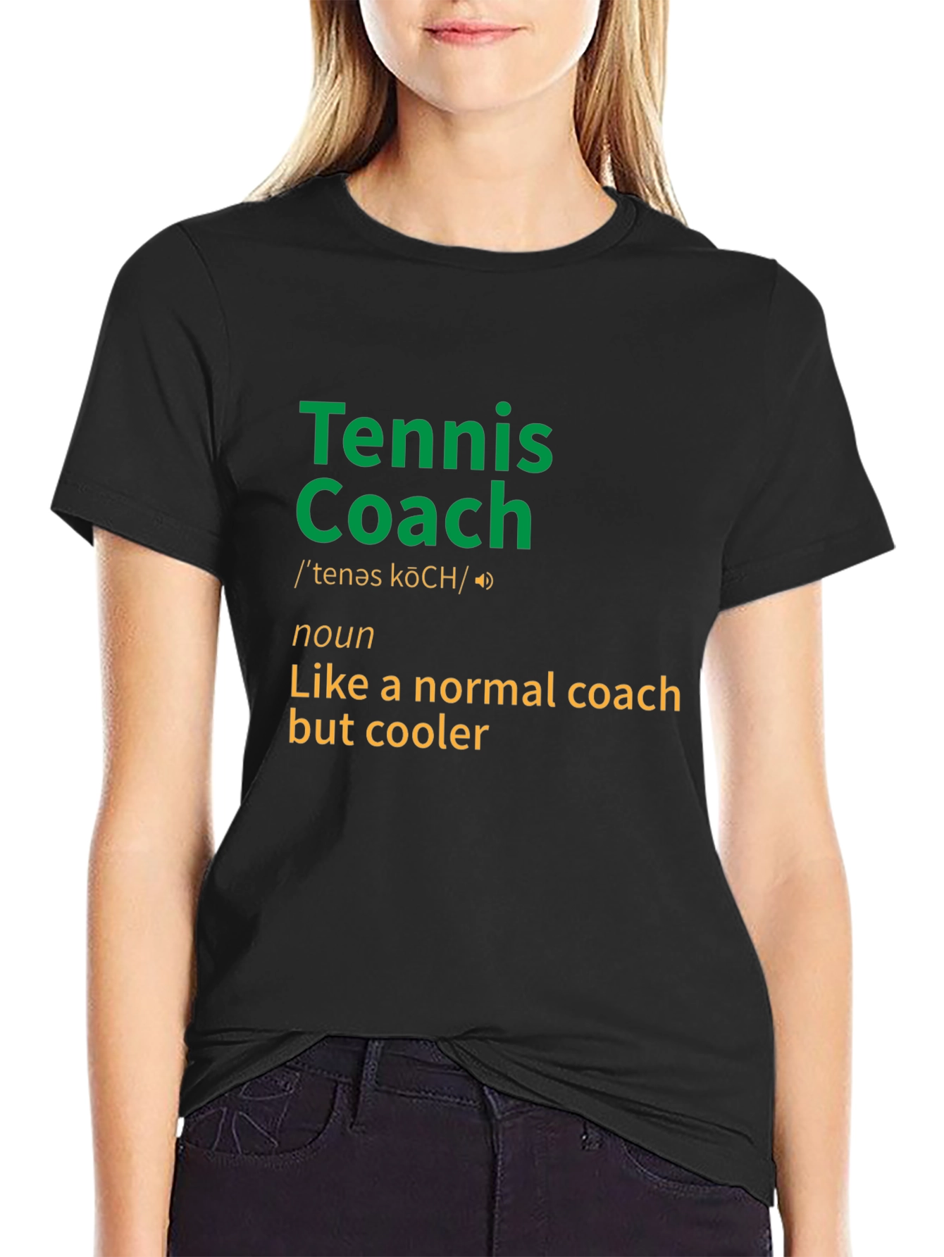 Tennis Coach Definition Graphic Tee - Cool & Comfy