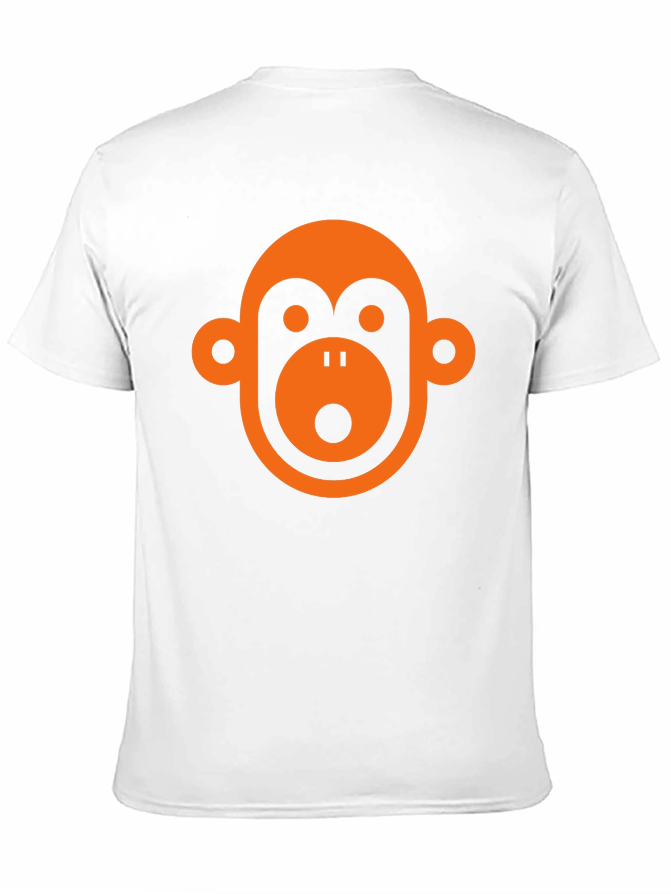 Monkey Face Graphic Tee - Black Casual T-Shirt