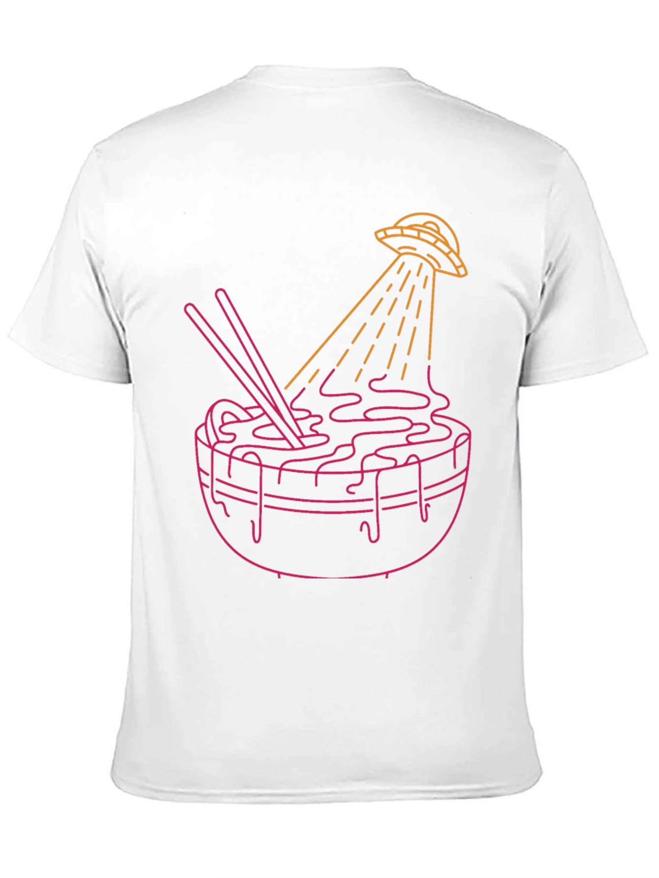 UFO Ramen Graphic Tee - Black Cotton Blend Shirt