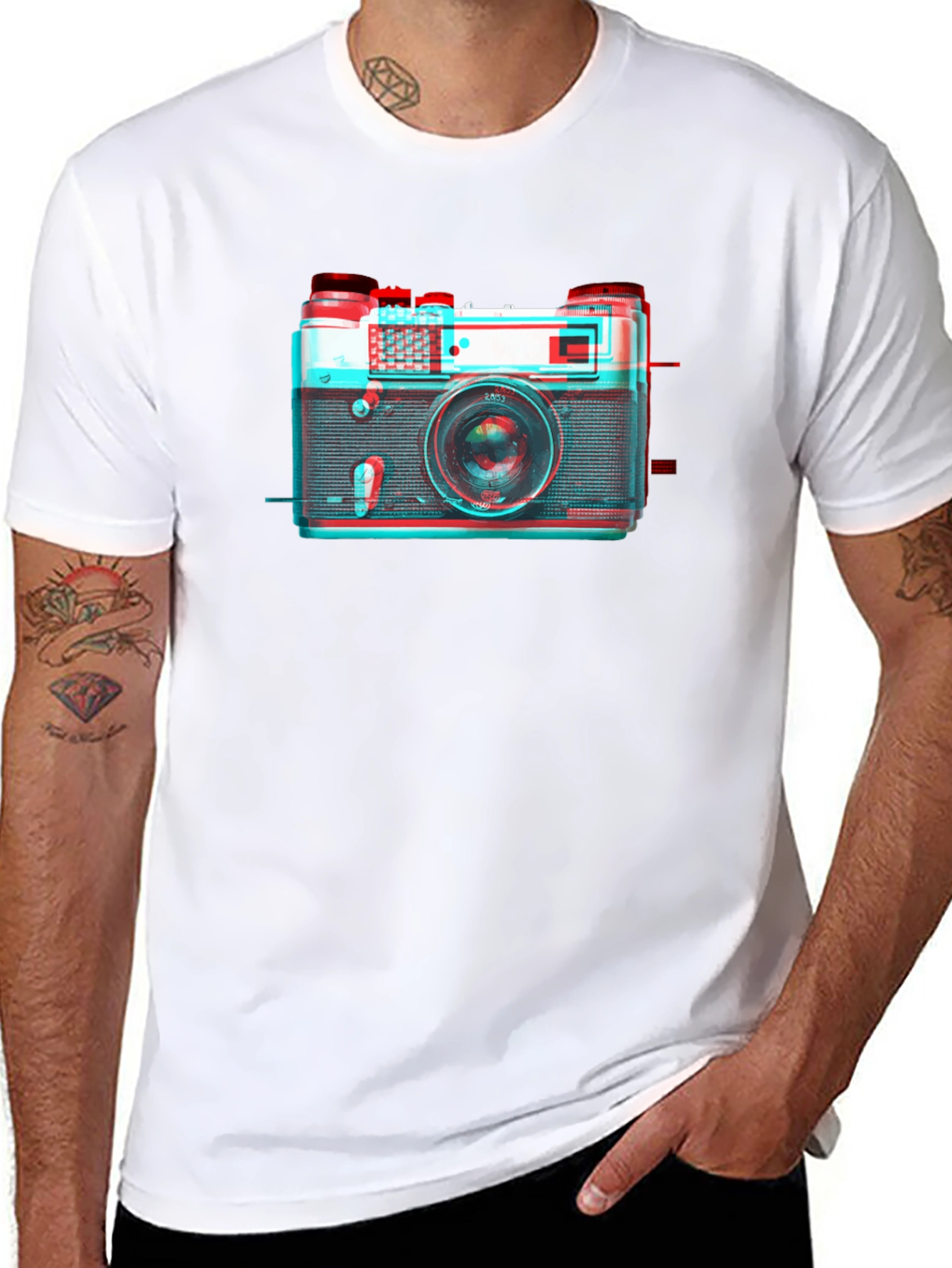 Retro Camera Graphic Tee - Classic Cool