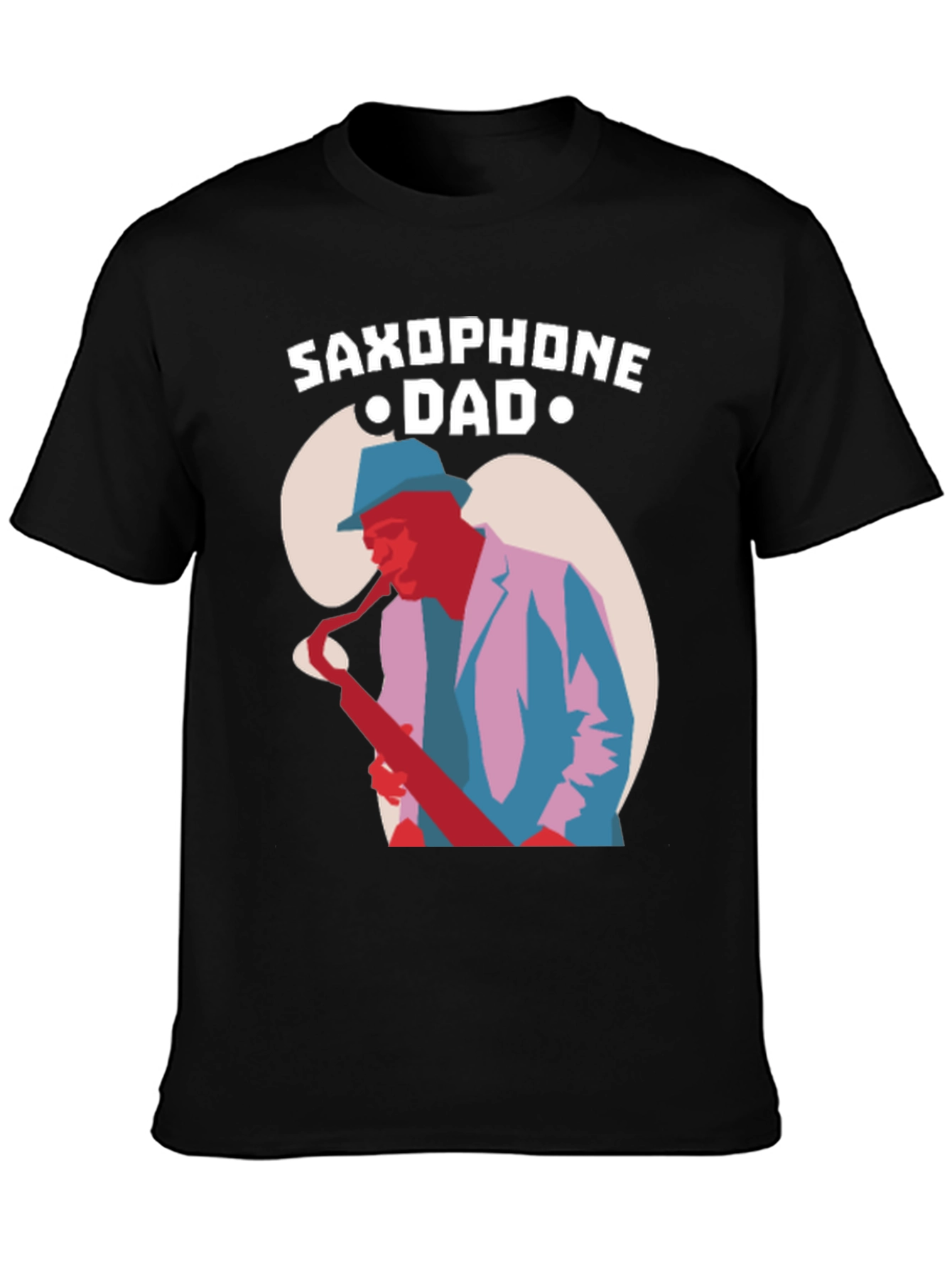 Saxophone Dad Graphic T-Shirt - Music Lover Tee