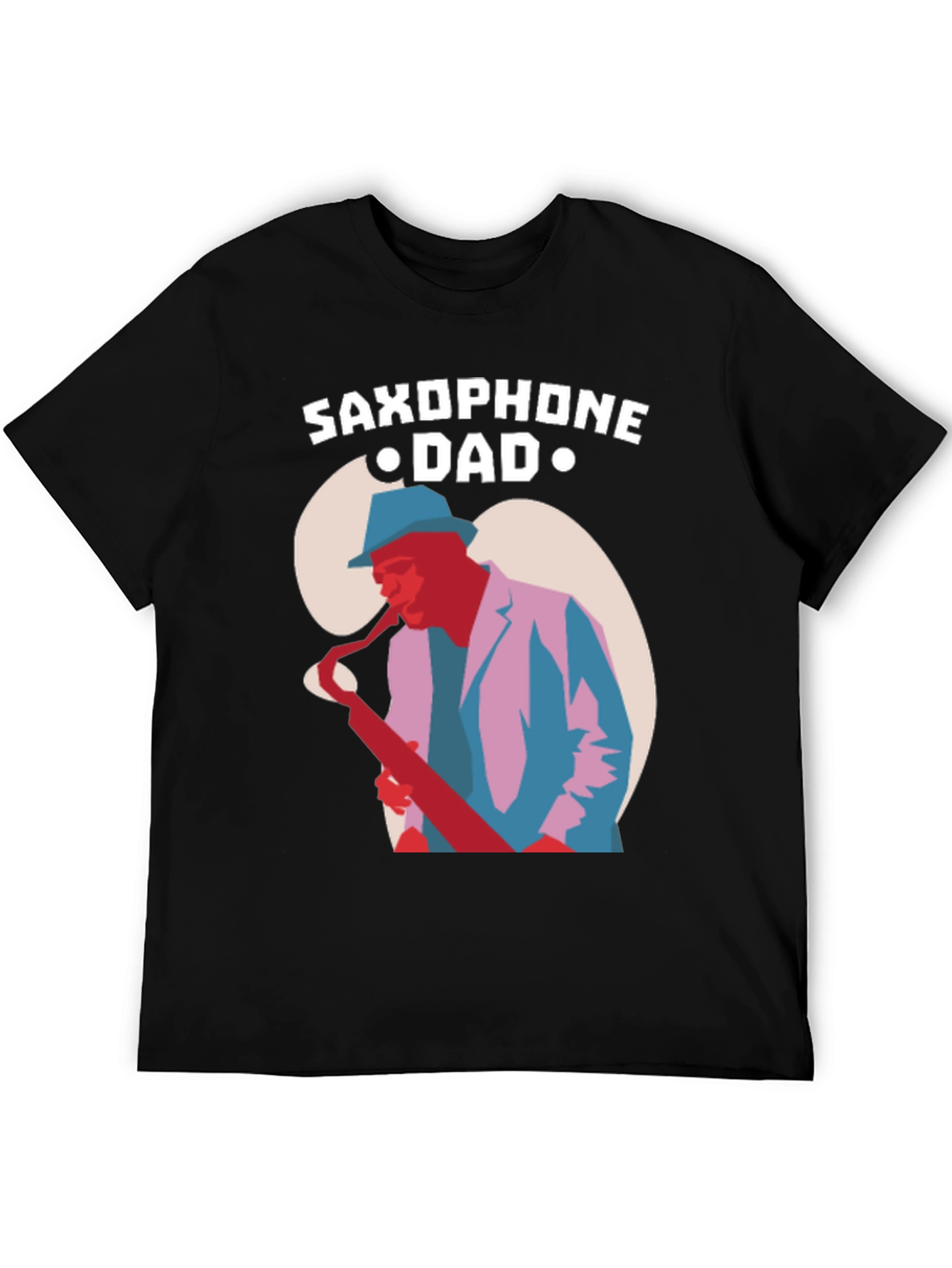 Saxophone Dad Graphic T-Shirt - Music Lover Tee