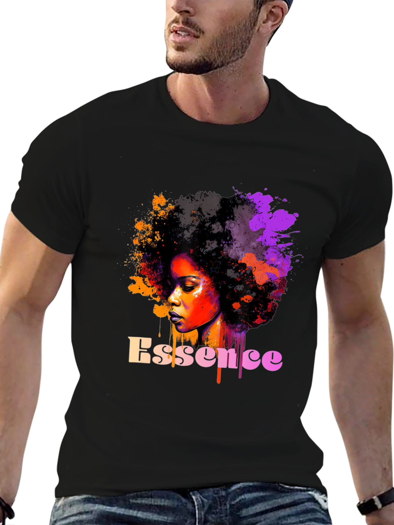 Essence Afro Art Graphic T-Shirt
