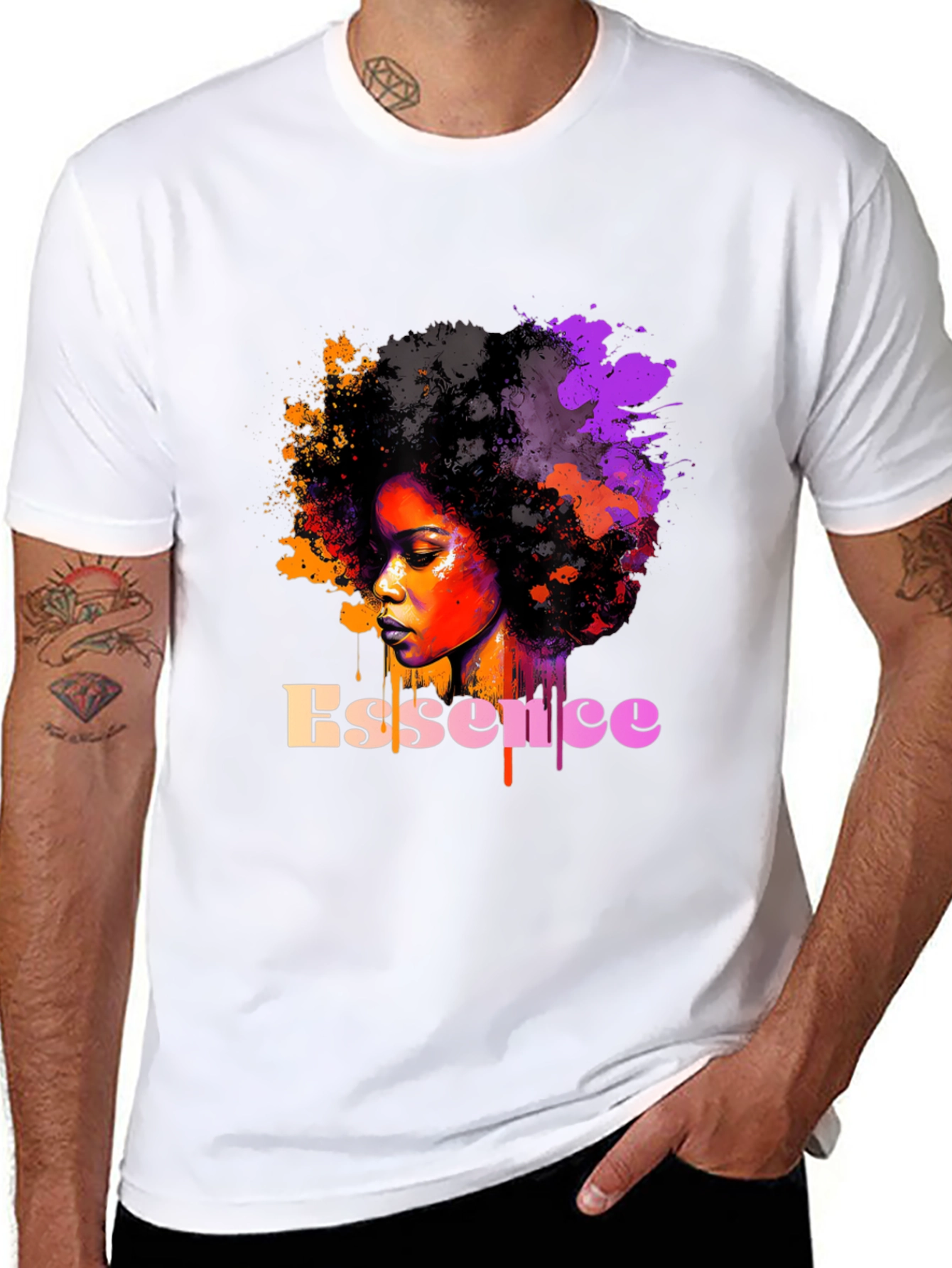 Essence Afro Art Graphic T-Shirt