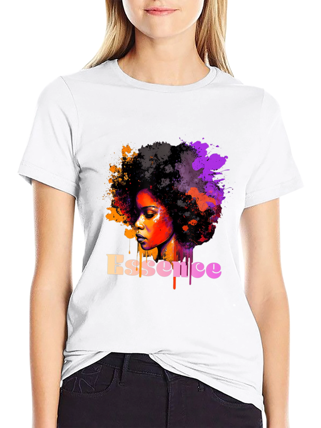 Essence Afro Art Graphic T-Shirt