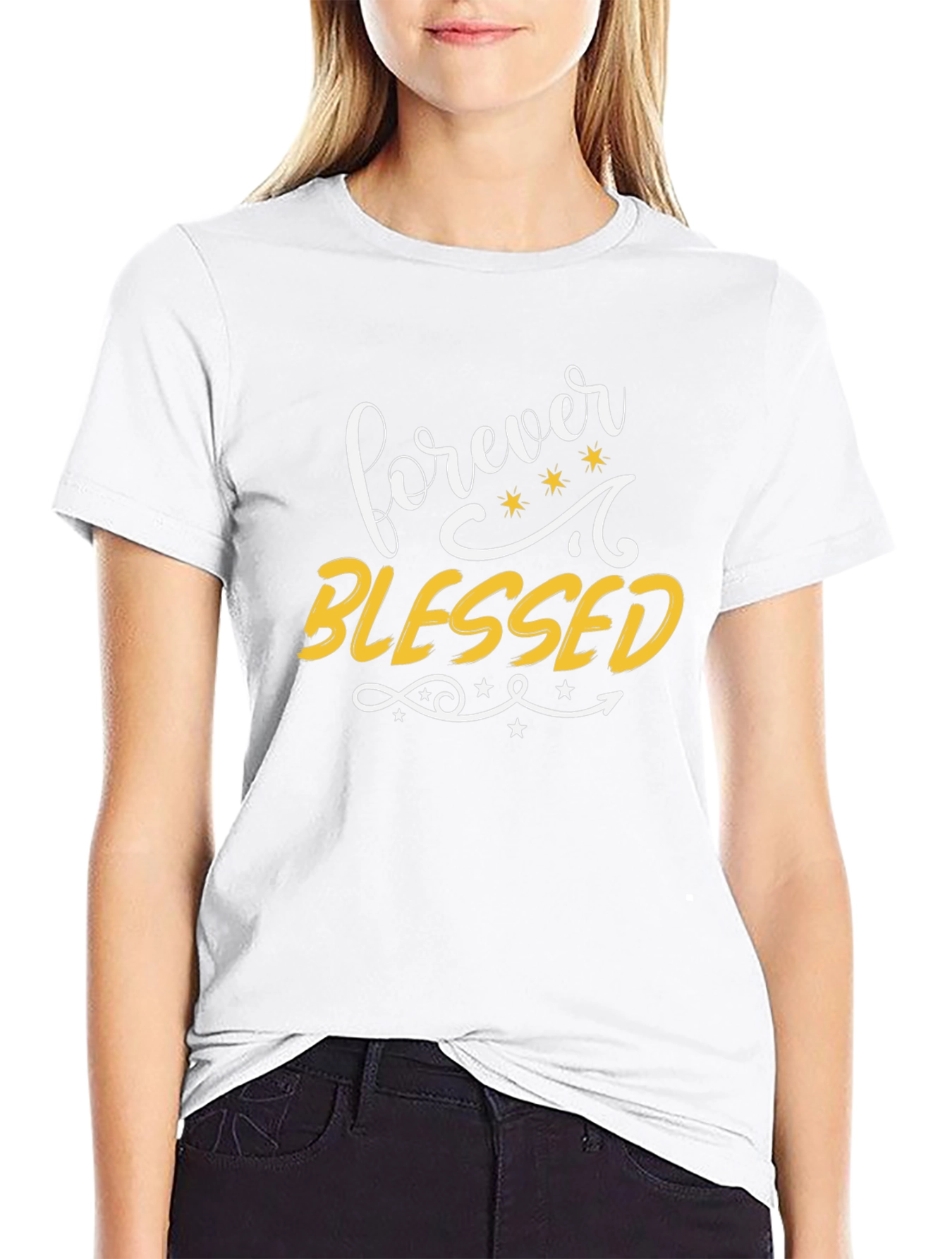 Forever Blessed Graphic Tee - Stylish Christian Apparel
