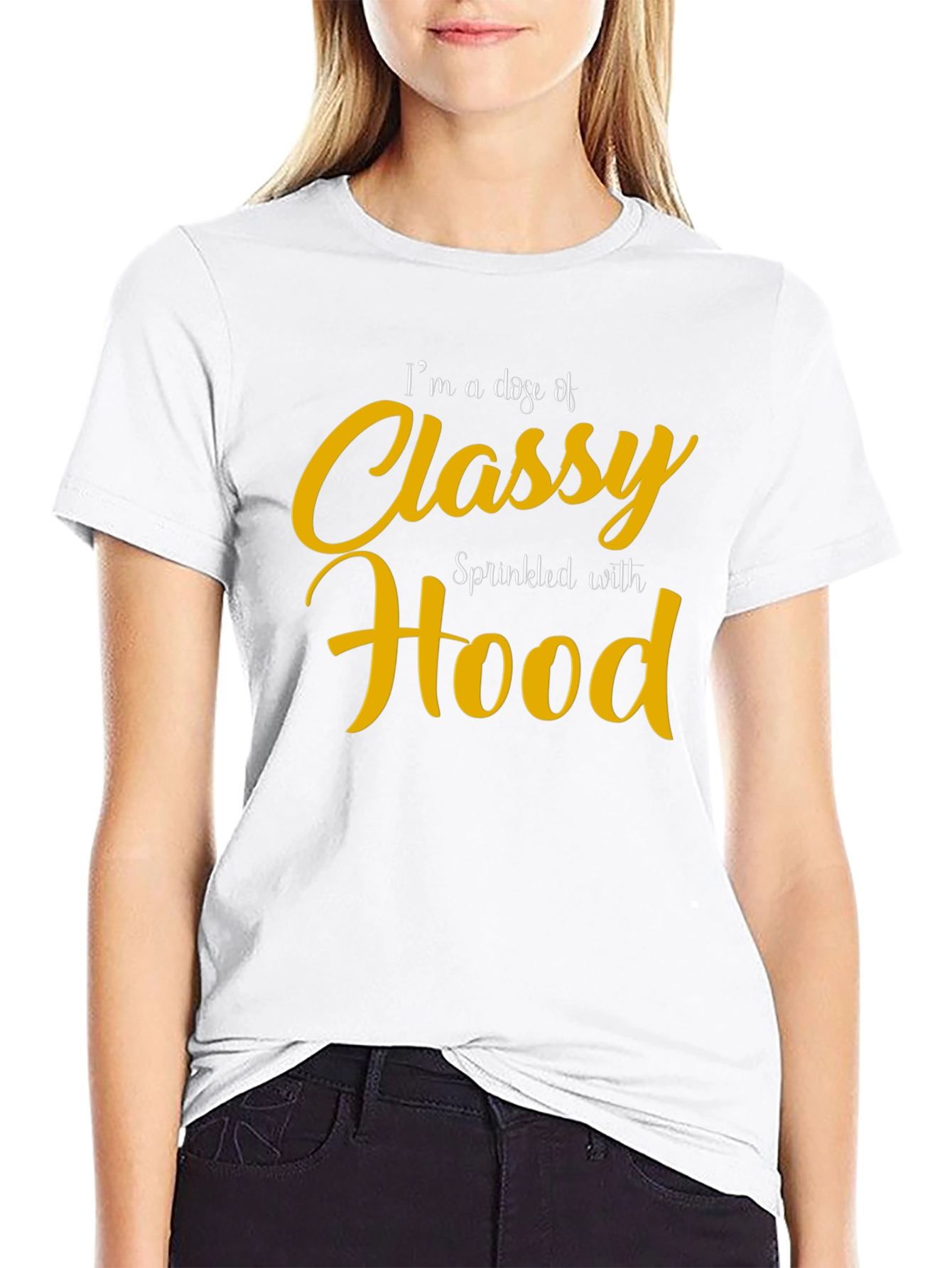 Classy Hood Graphic Tee - Mens Black T-Shirt