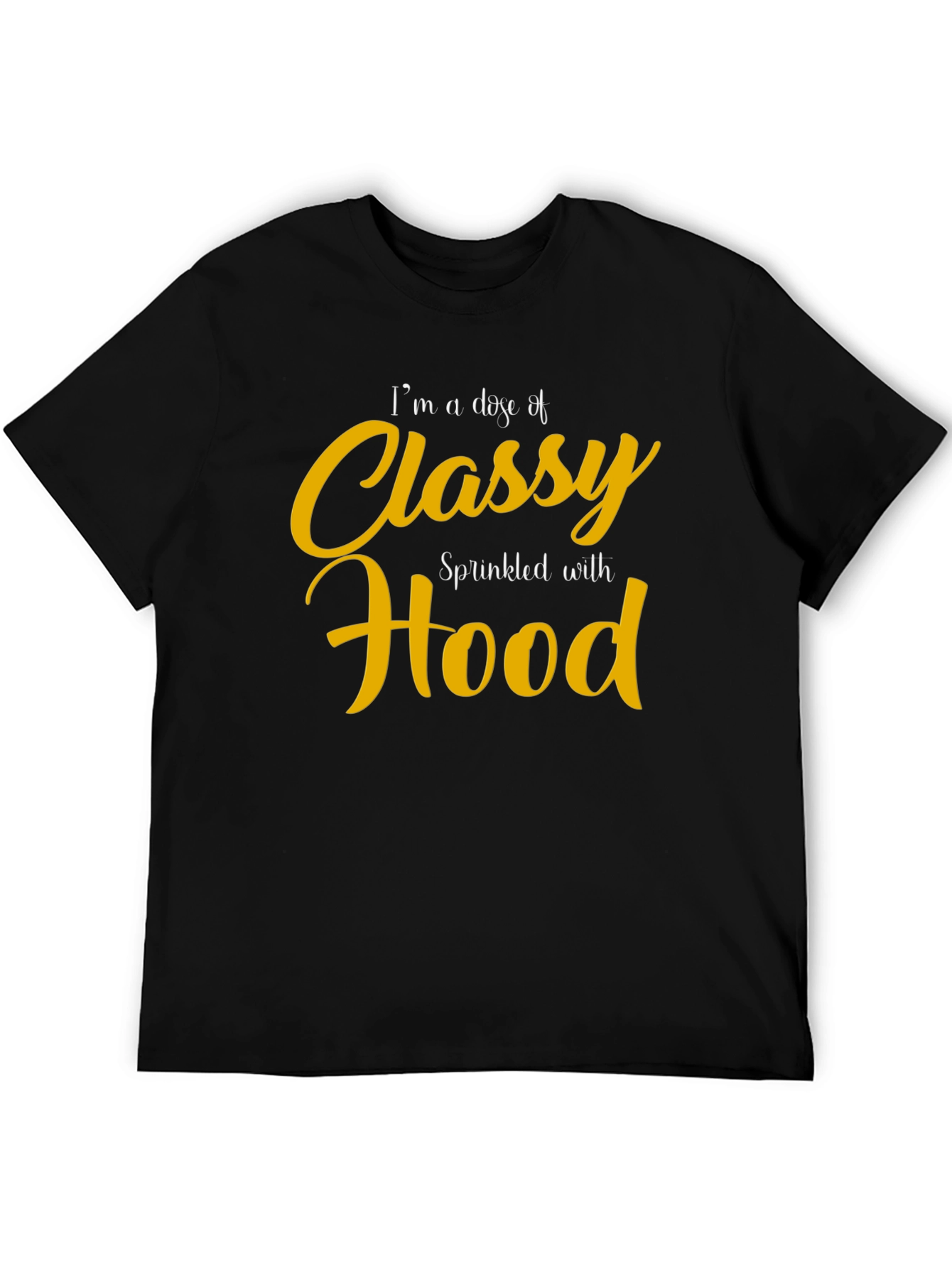 Classy Hood Graphic Tee - Mens Black T-Shirt