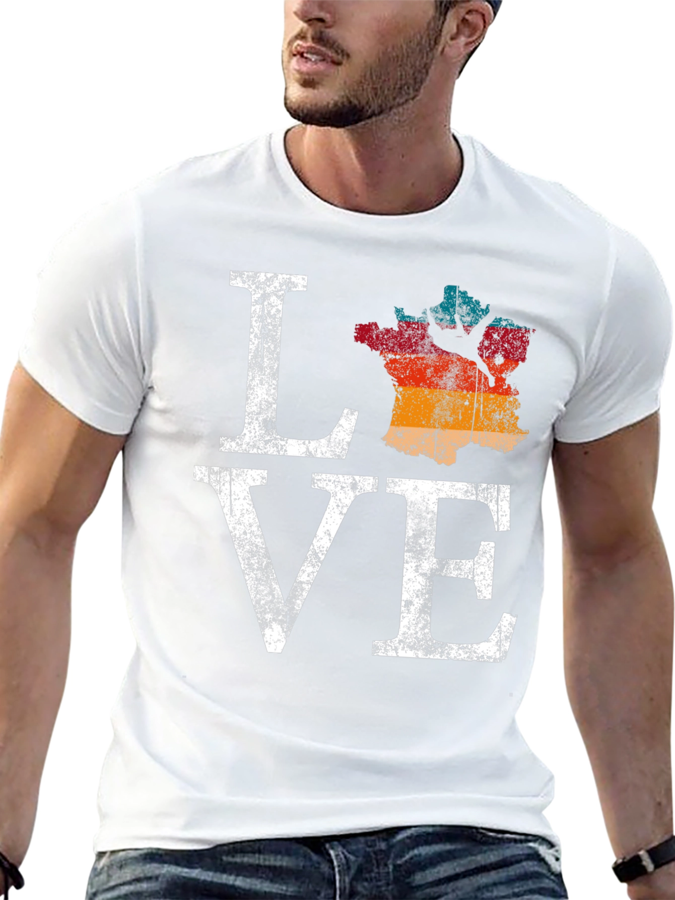 Love France T-Shirt Graphic Tee