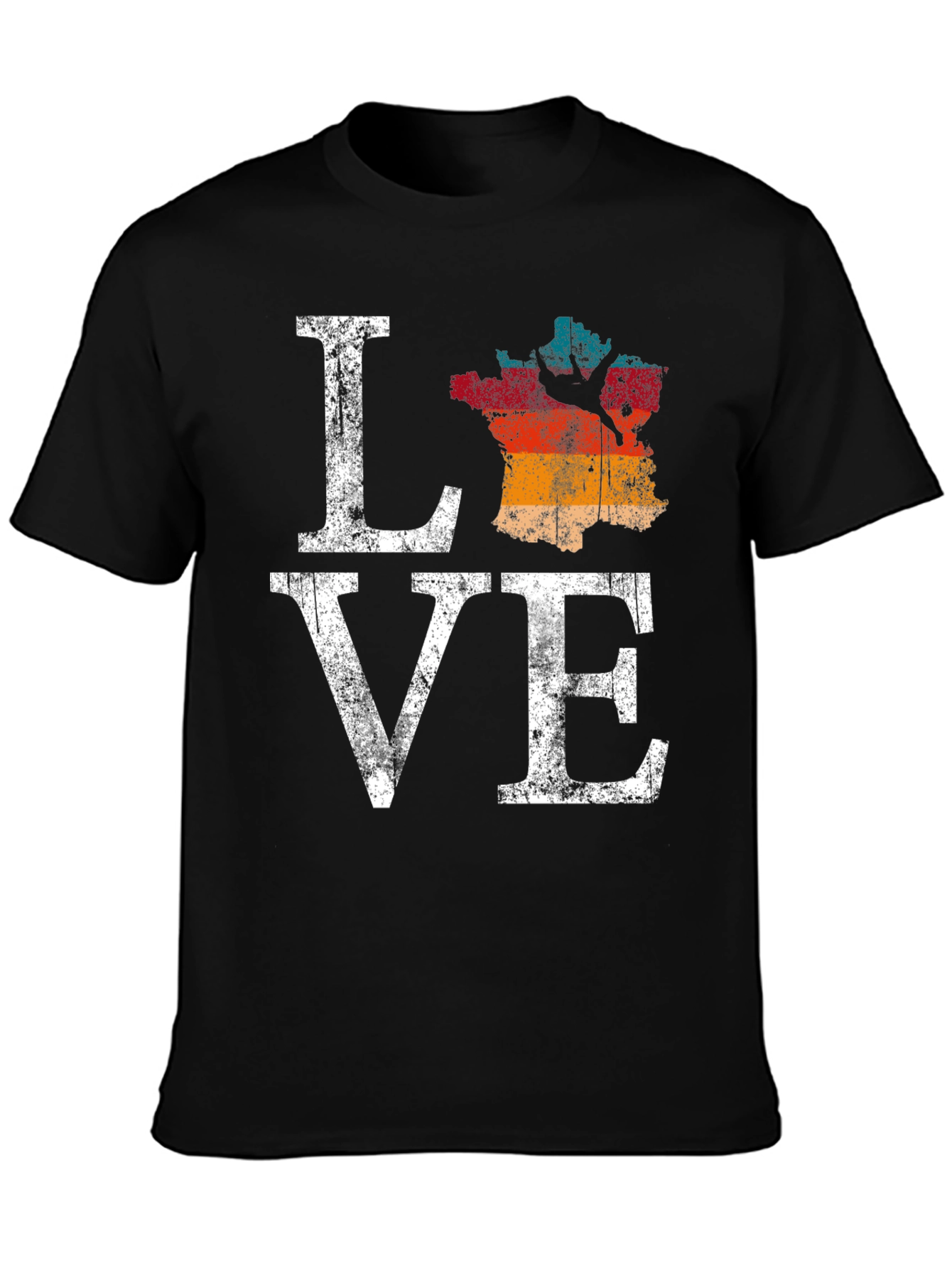 Love France T-Shirt Graphic Tee