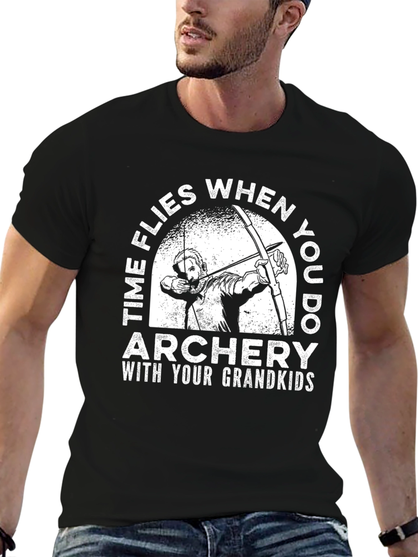Archery with Grandkids T-Shirt - Time Flies!