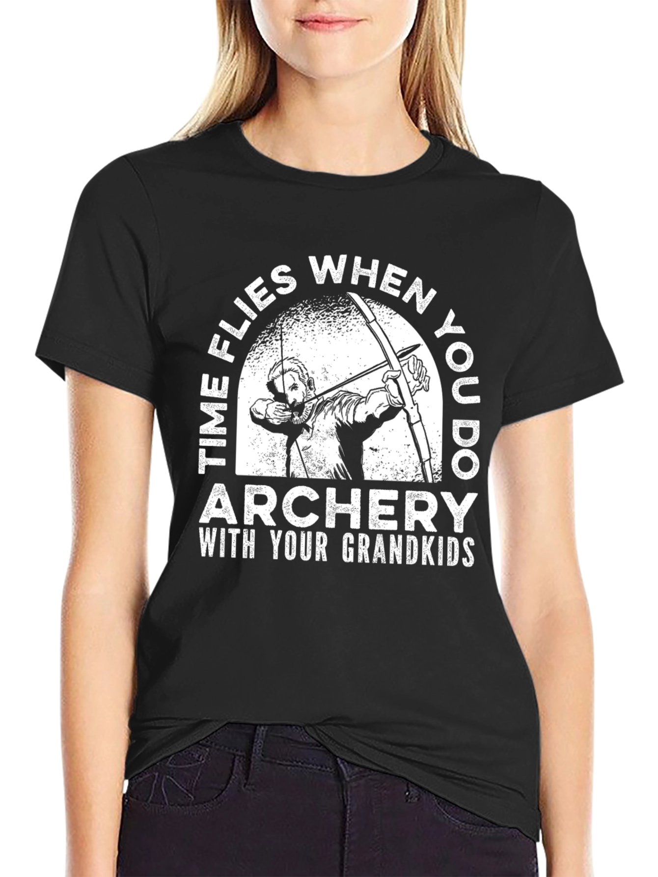 Archery with Grandkids T-Shirt - Time Flies!