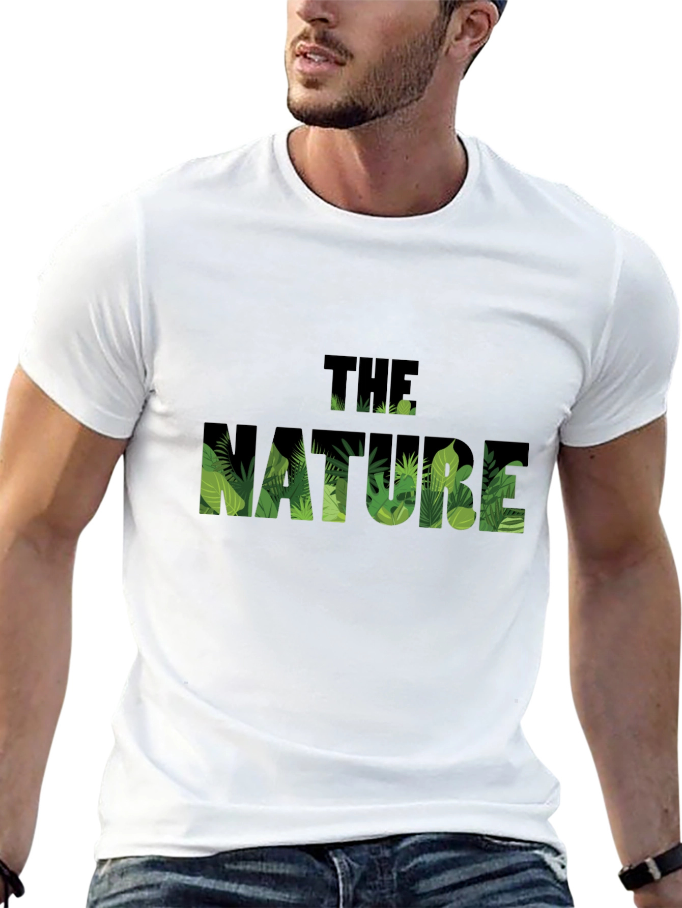 Nature Graphic Black T-Shirt