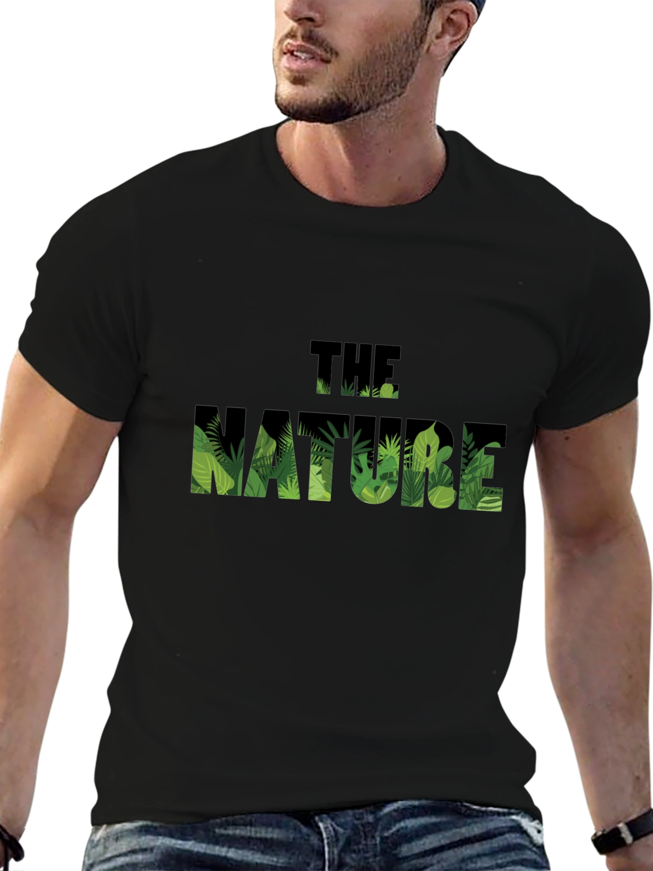 Nature Graphic Black T-Shirt