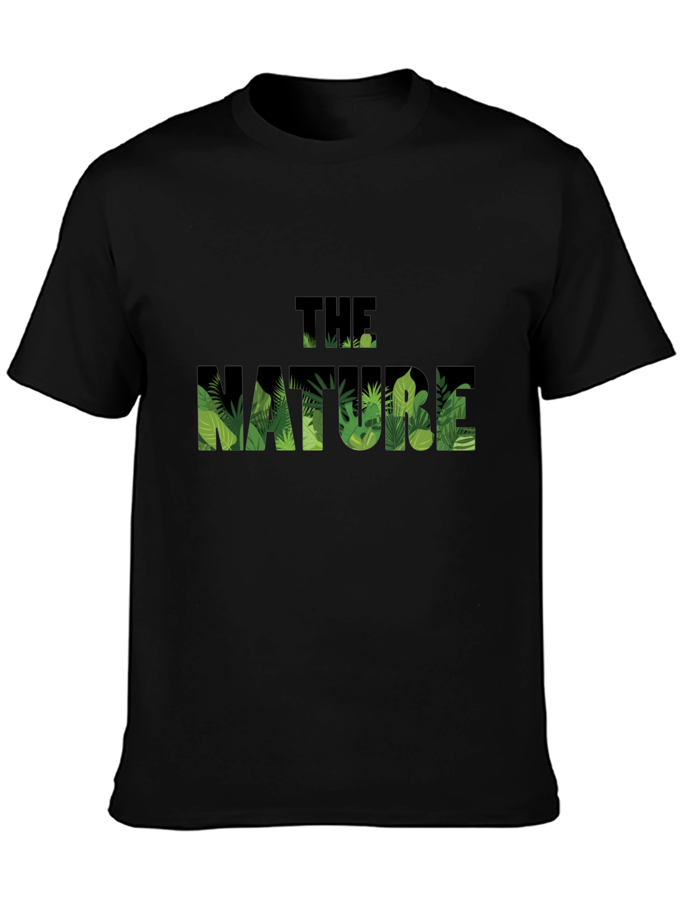 Nature Graphic Black T-Shirt