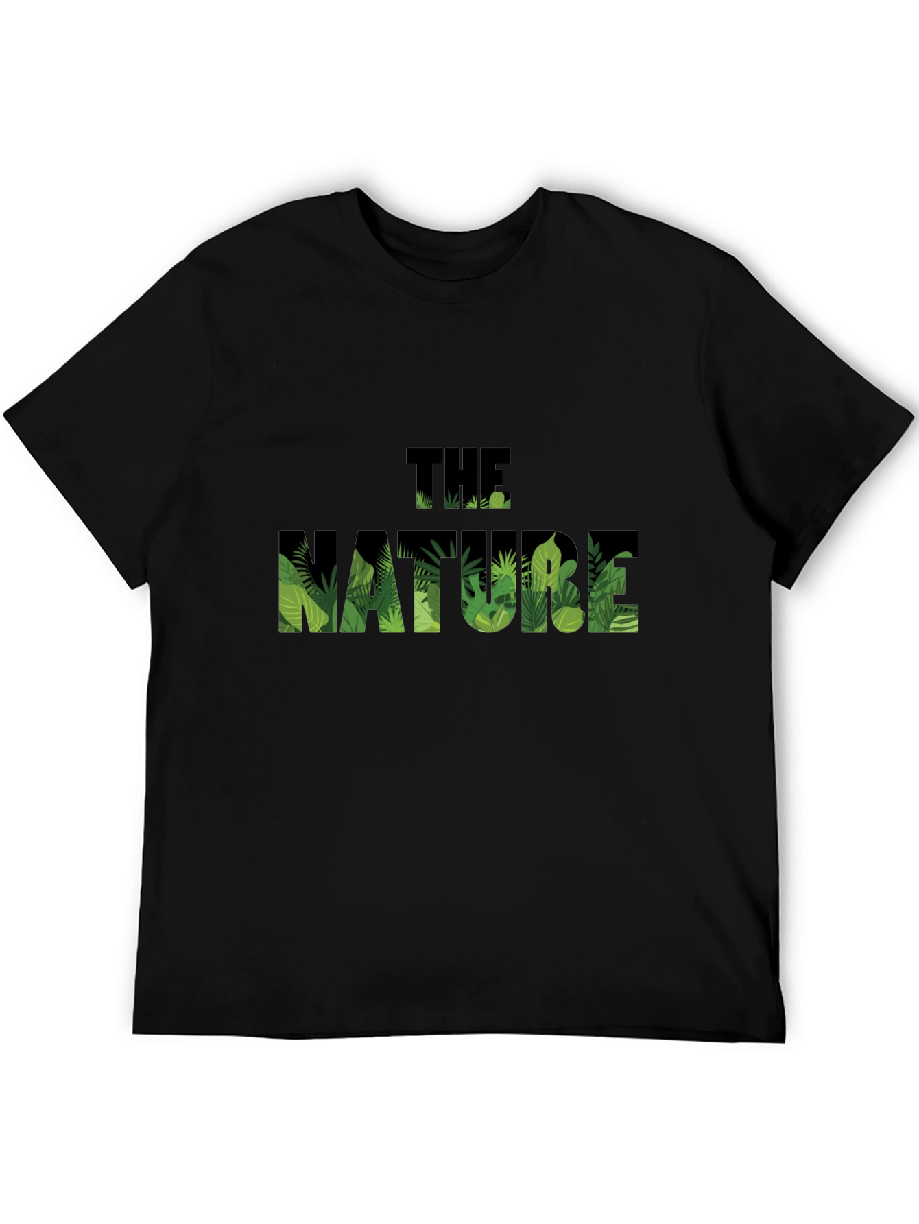 Nature Graphic Black T-Shirt