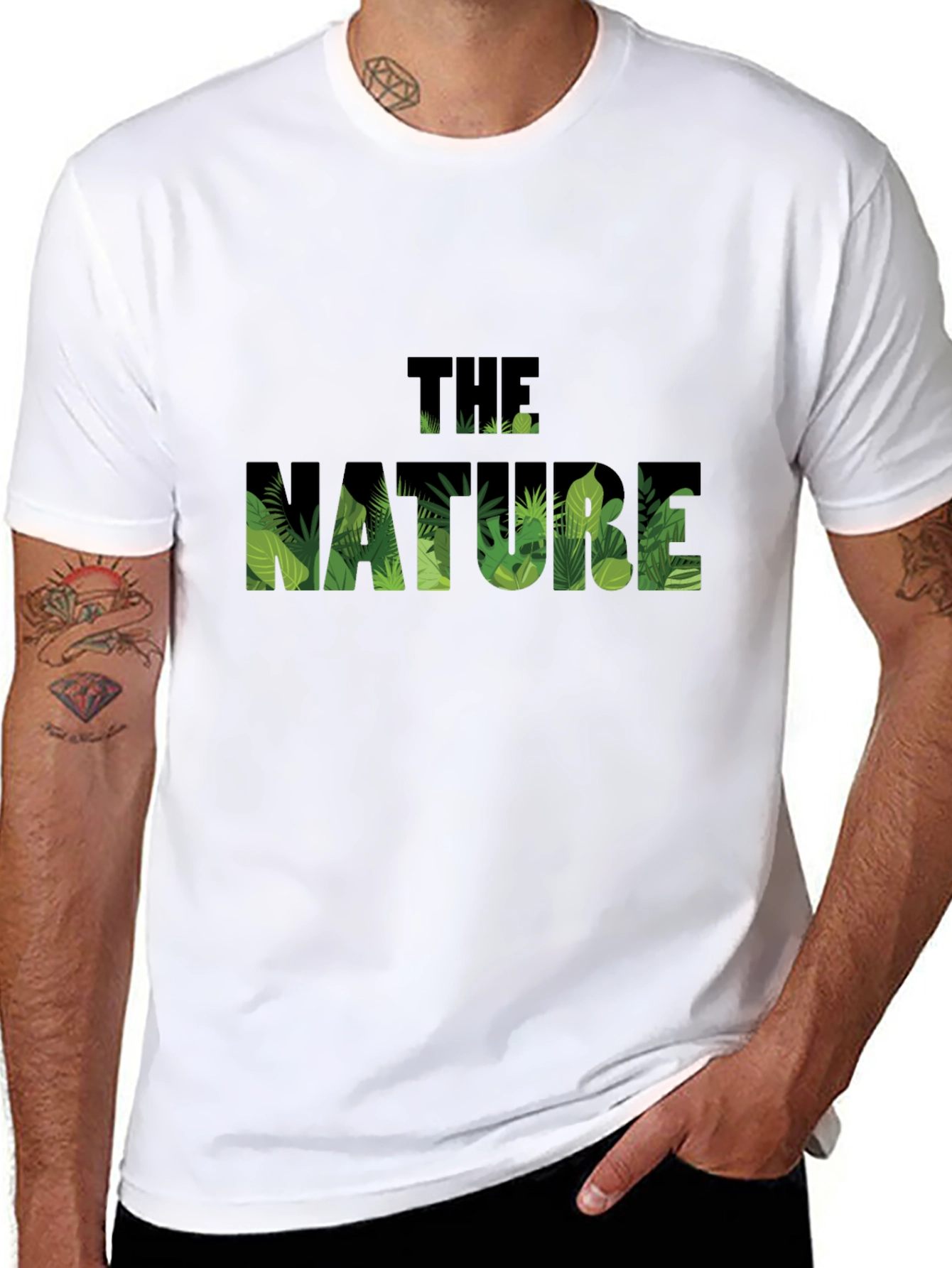 Nature Graphic Black T-Shirt