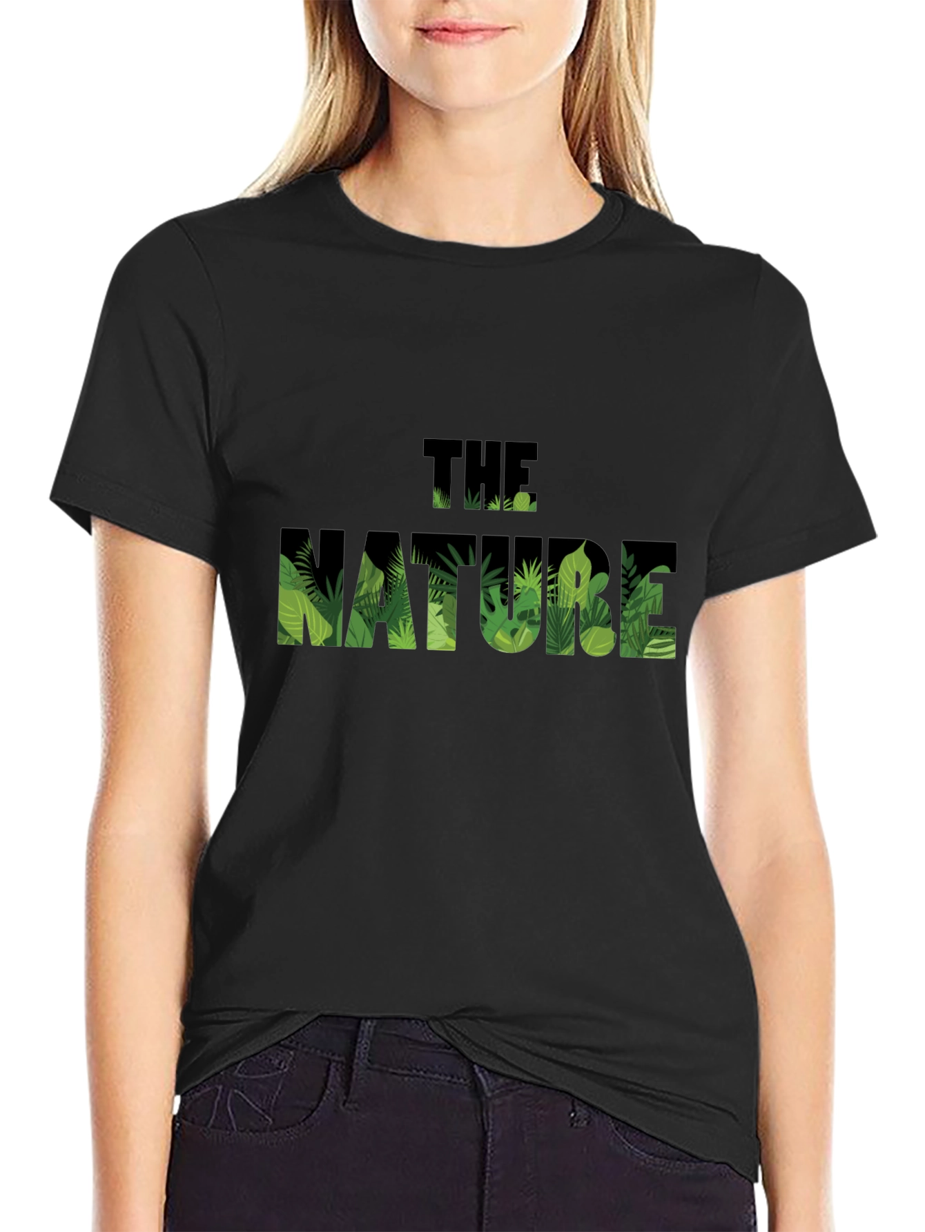 Nature Graphic Black T-Shirt