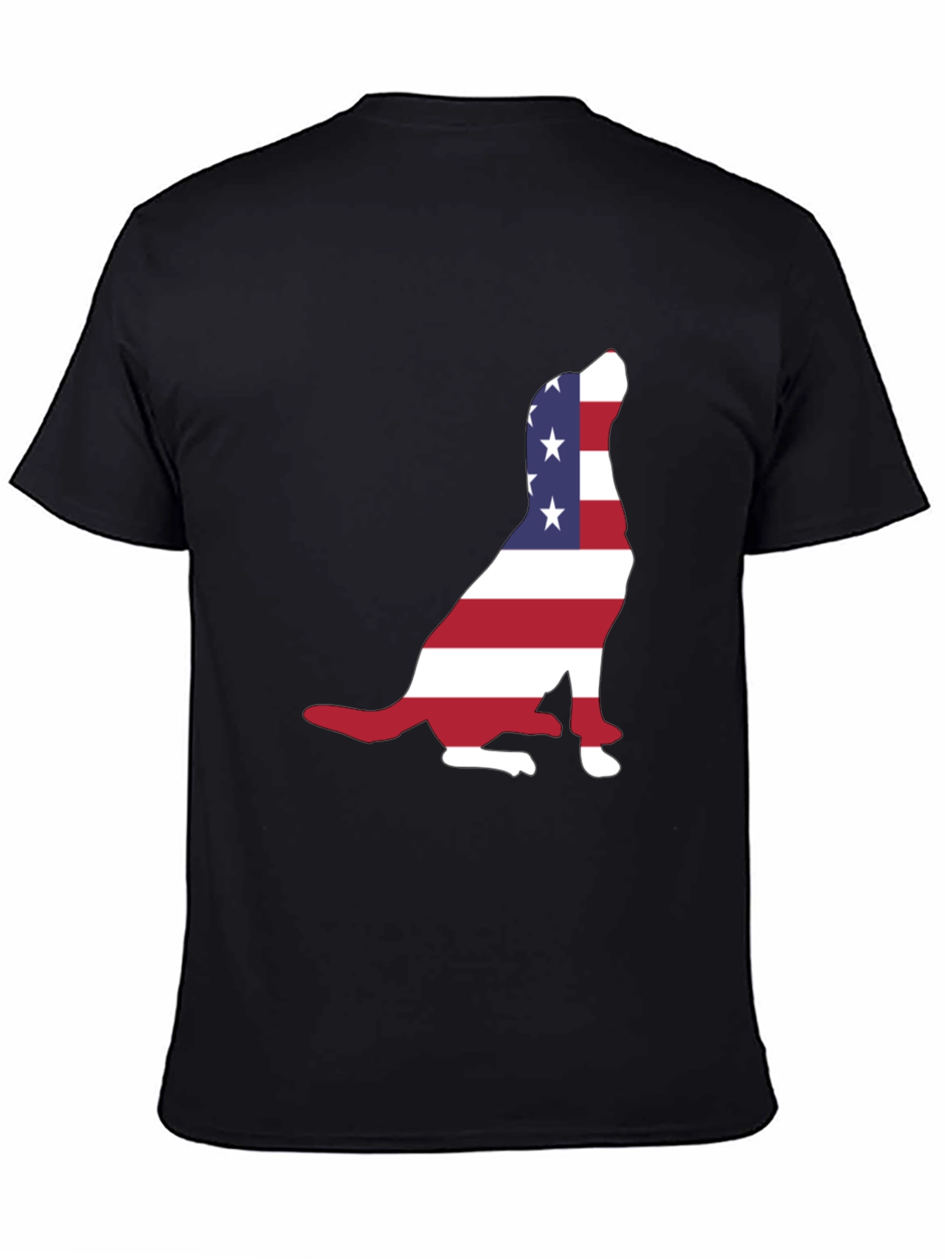 Patriotic Dog USA Flag T-Shirt