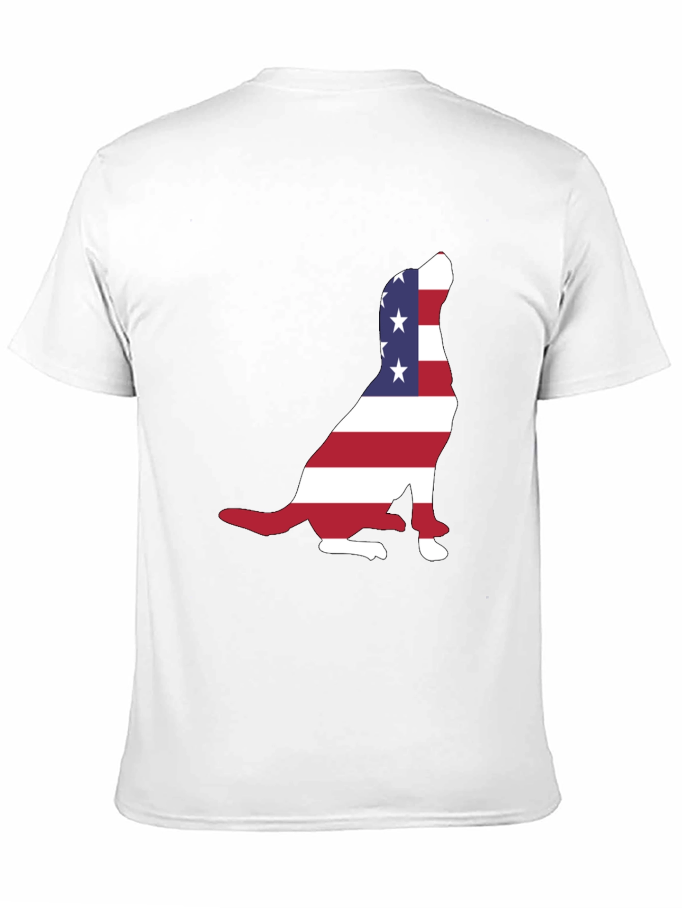 Patriotic Dog USA Flag T-Shirt