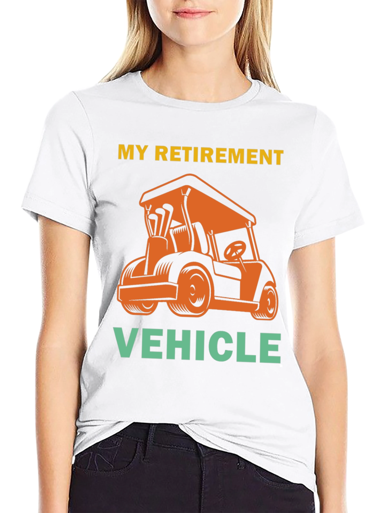 Retirement Vehicle Golf Cart T-Shirt