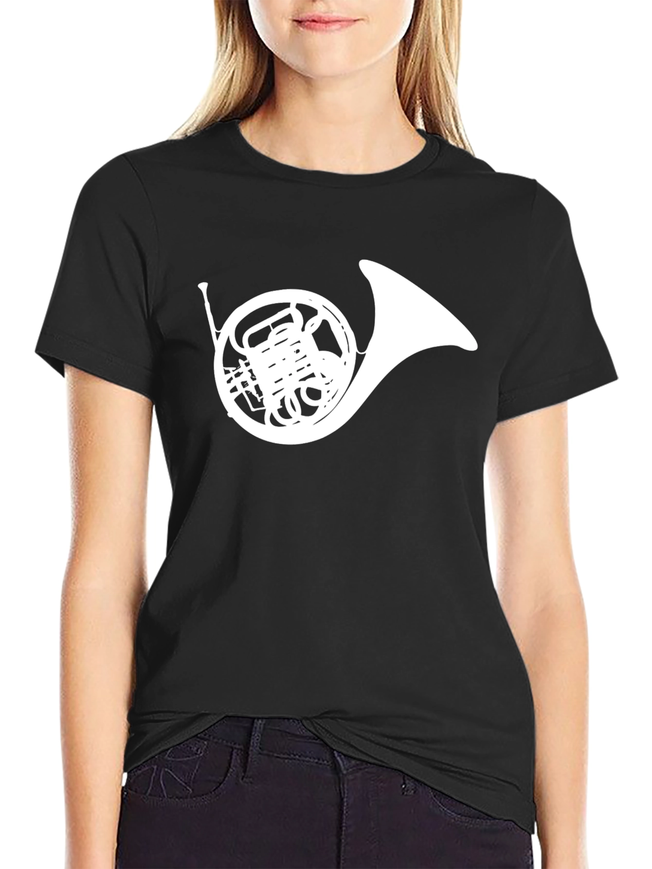 French Horn Graphic Tee - Musicians Apparel